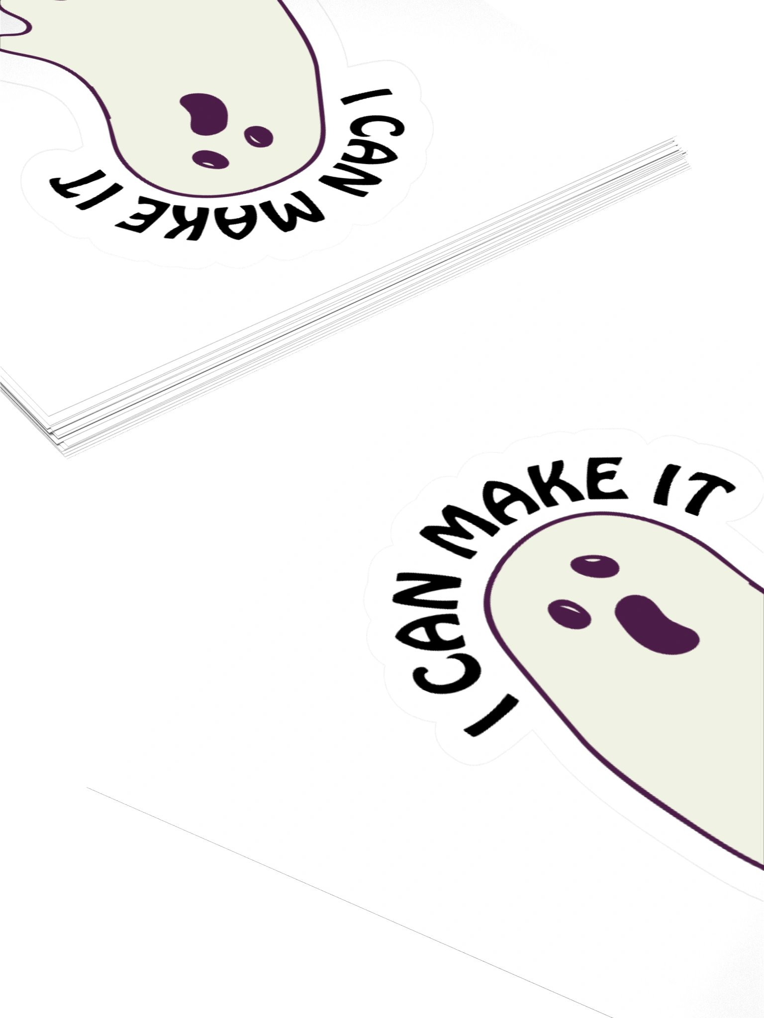 Drippy Ghost Cut Sticker product image (14)