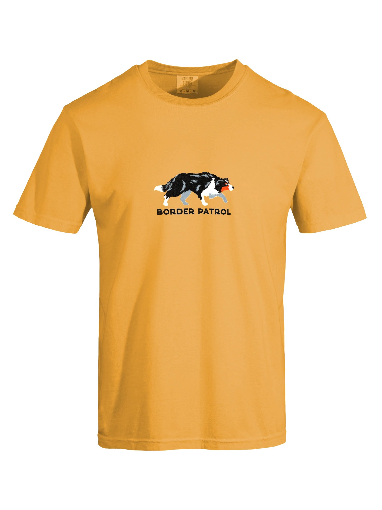 Border Patrol T-Shirt(Embroidered) of a Border Collie(Tricolor) product image (10)