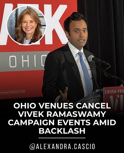 The Buckeye state’s election draws attention as Ohio venues continue to cancel on Vivek Ramaswamy due to growing backlash ove...