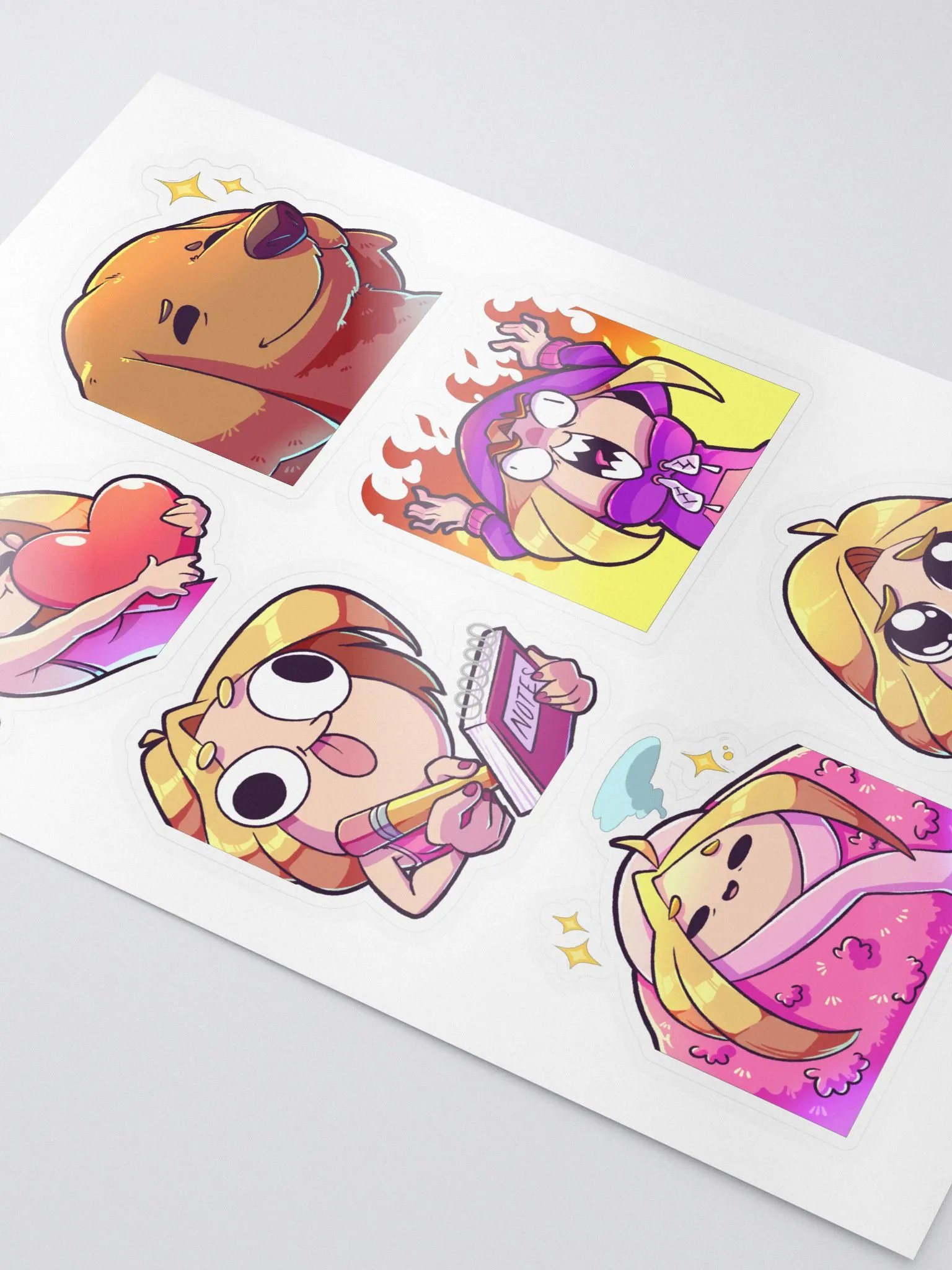 Emote Sticker Sheet [Page 1] product image (3)