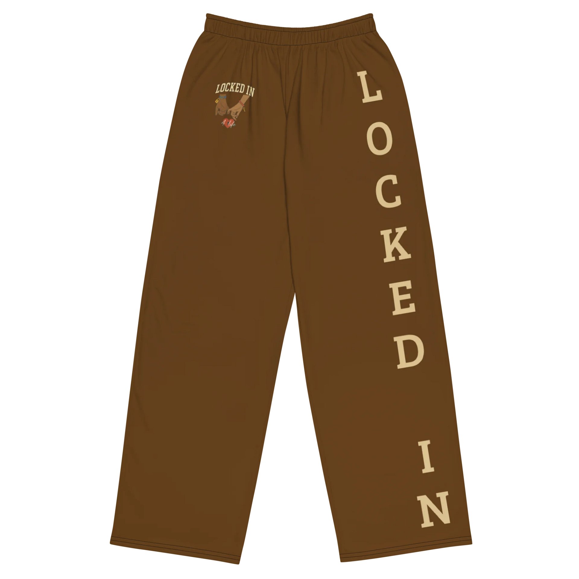 Locked In Unisex Wide-Leg Pants (Chocolate) product image (1)