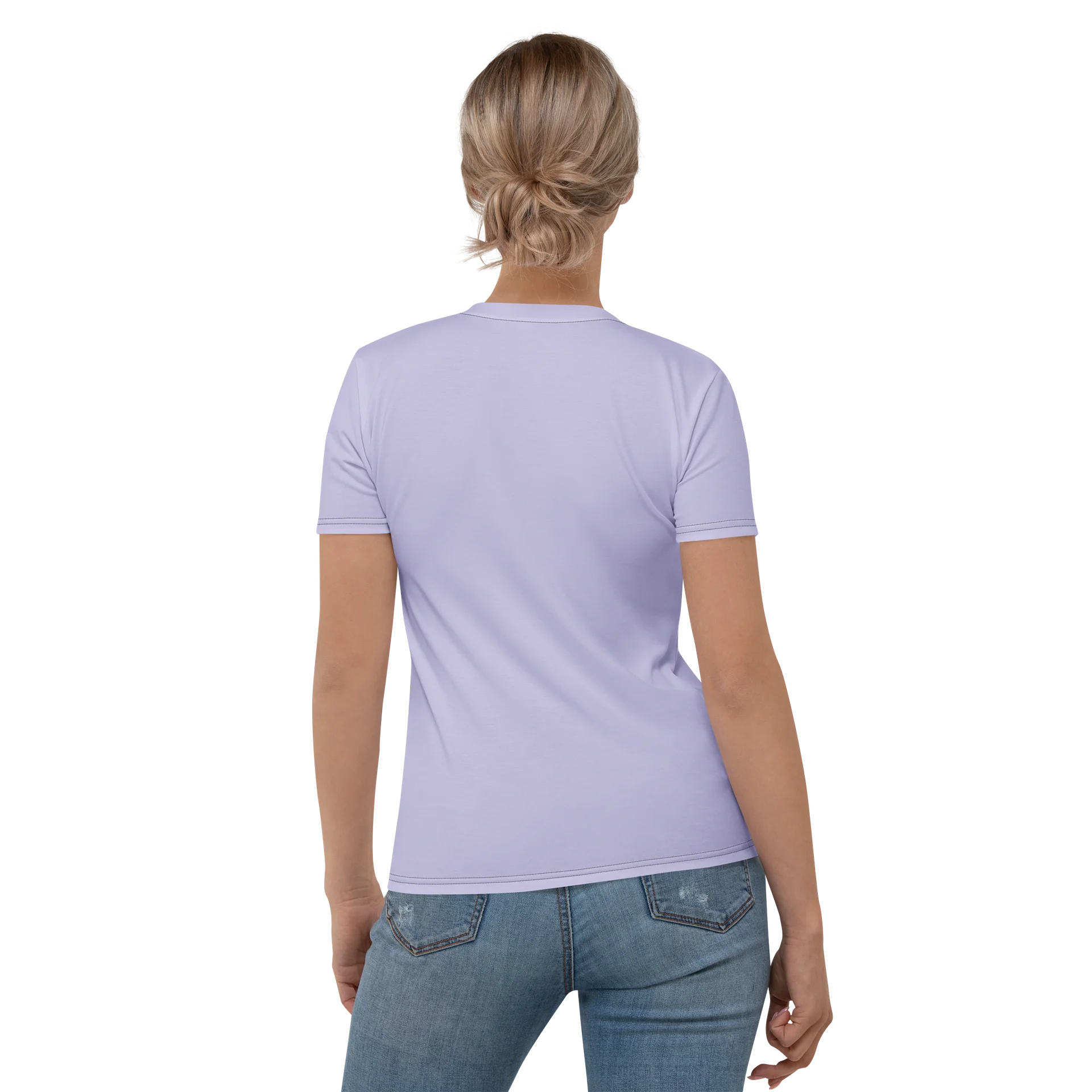 Lavender All-Over Print Crew Neck Tee product image (2)