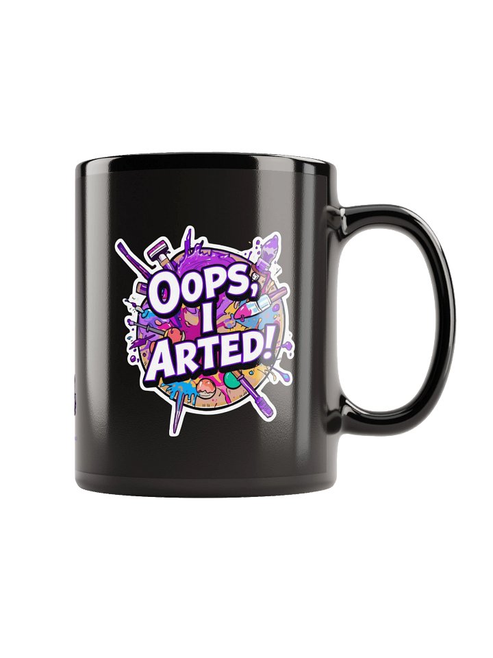 Oops, I arted black mug product image (1)