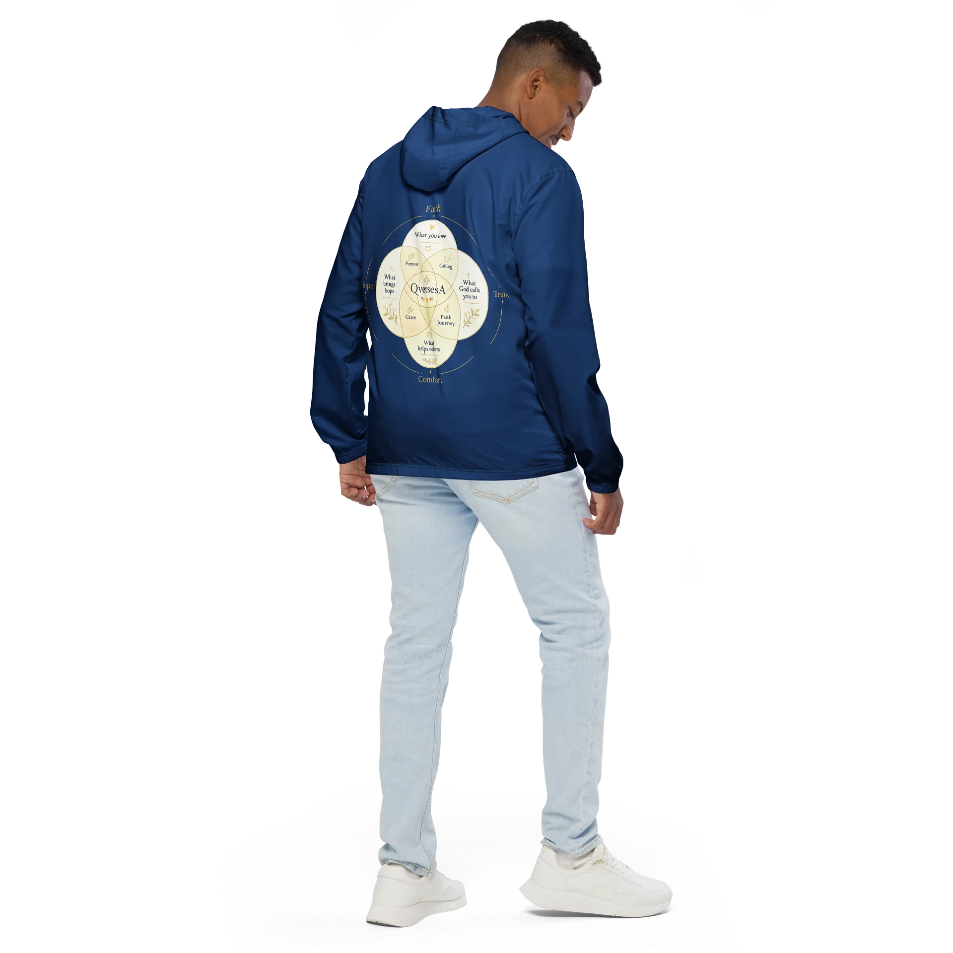 Blue faith-inspired jacket product image (1)
