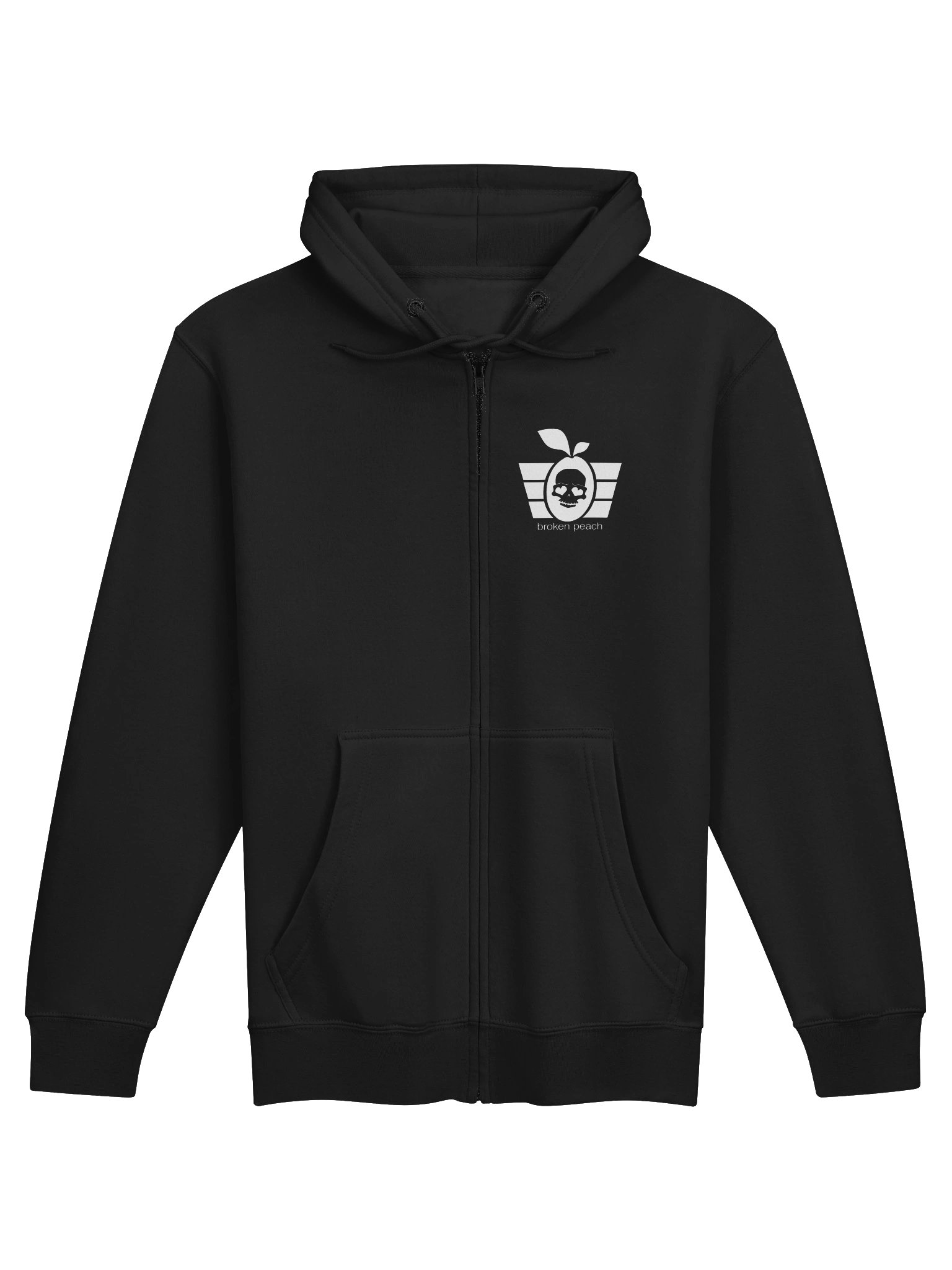 Broken Peach - Unisex Full Zip Hoodie Classic Halloween Logo product image (1)