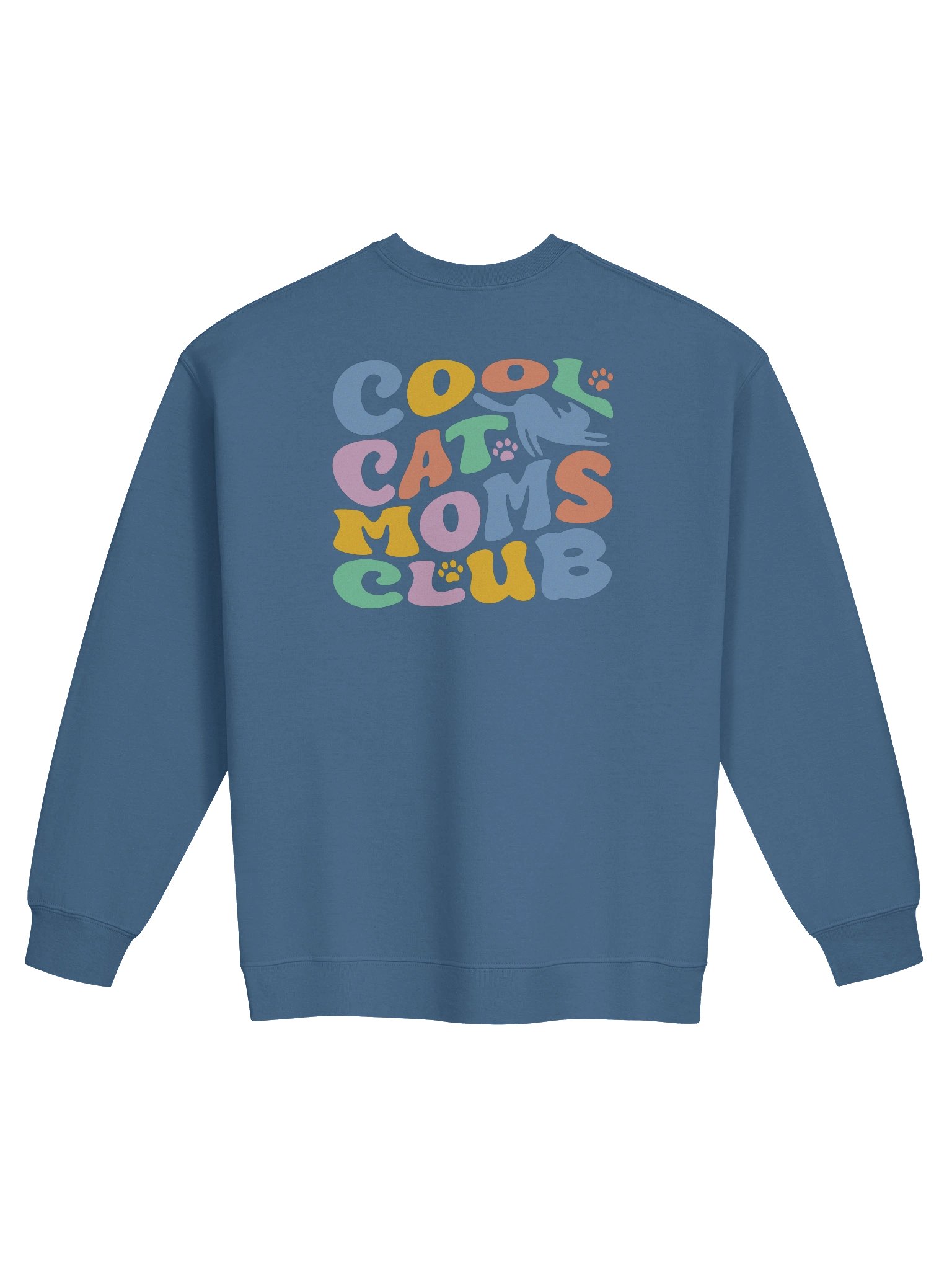 Cool Cat Moms Club 2 (Back Print) - Unisex Adult Sweatshirt product image (1)