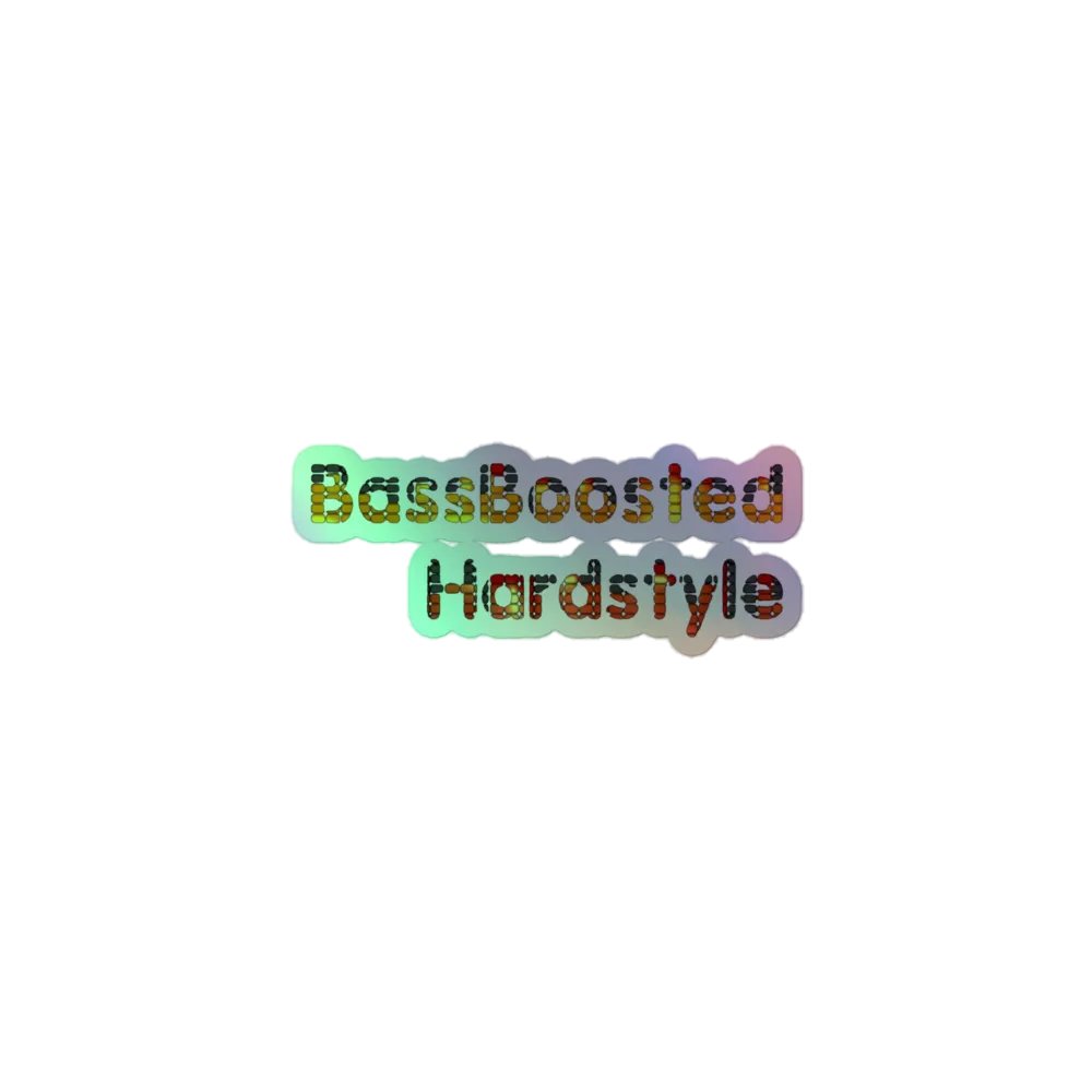 BassBoostedHardstyle Holographic Sticker product image (2)