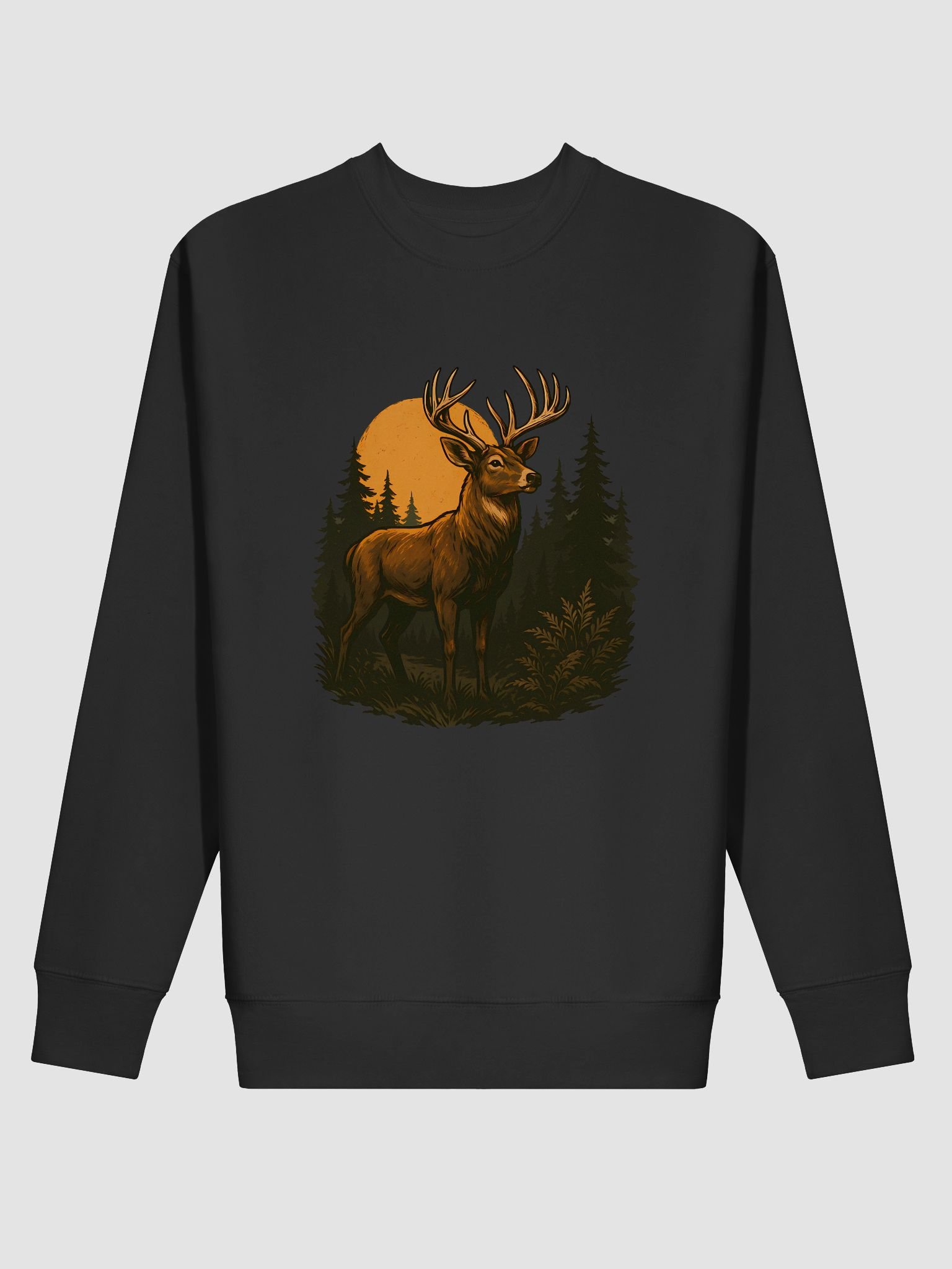 Rugged Deer Hunting Sweatshirt – Bold Antler Art for Outdoorsmen product image (2)