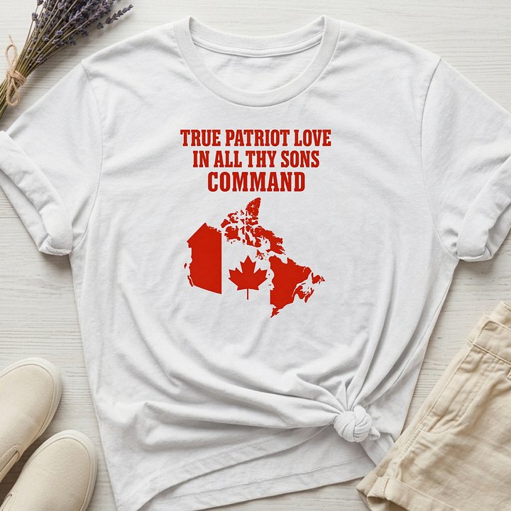 Oh Canada: "True Patriot Love" Organic T-Shirt product image (1)