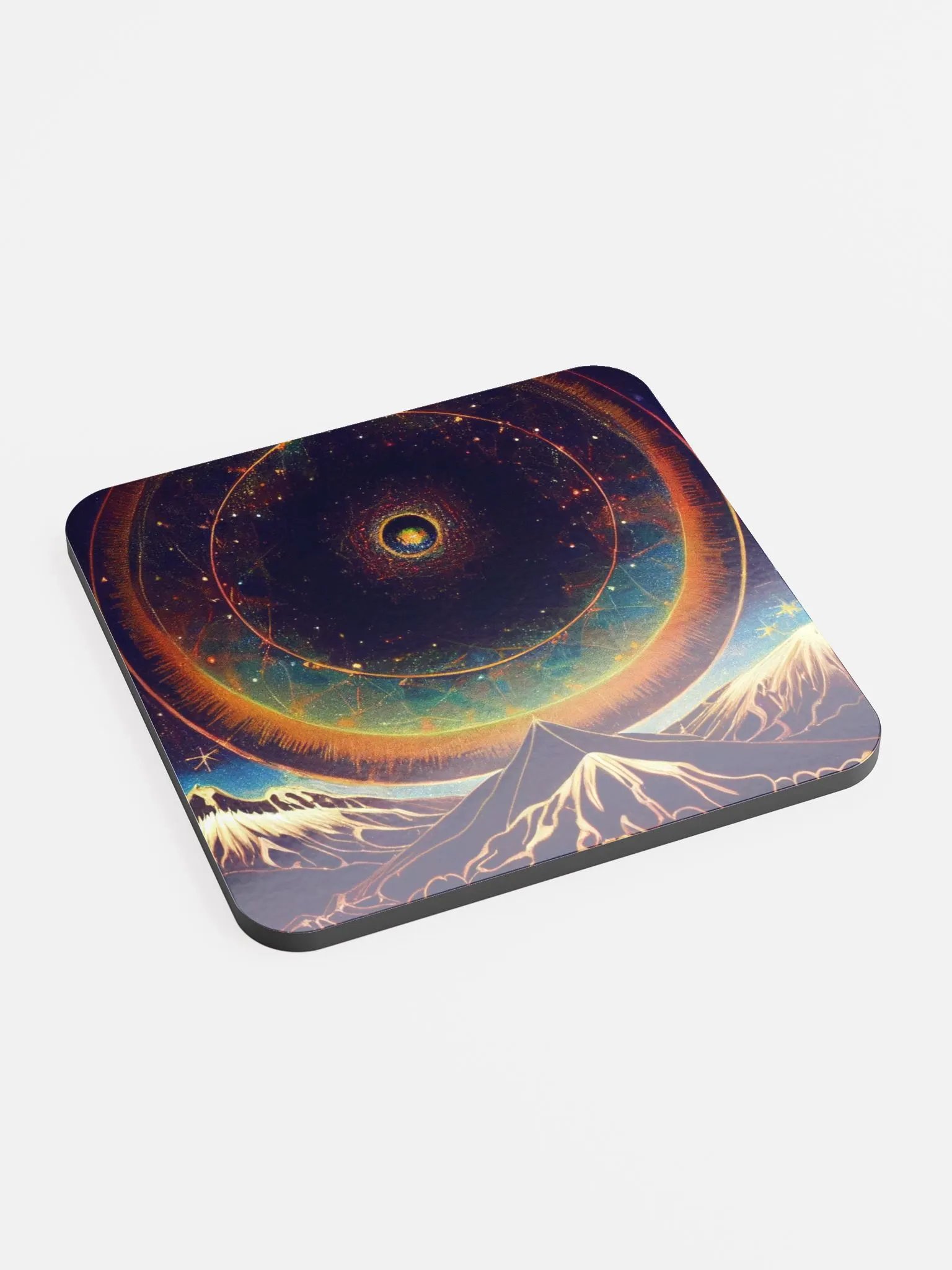 Cosmic Vortex Cork Coaster Set product image (2)