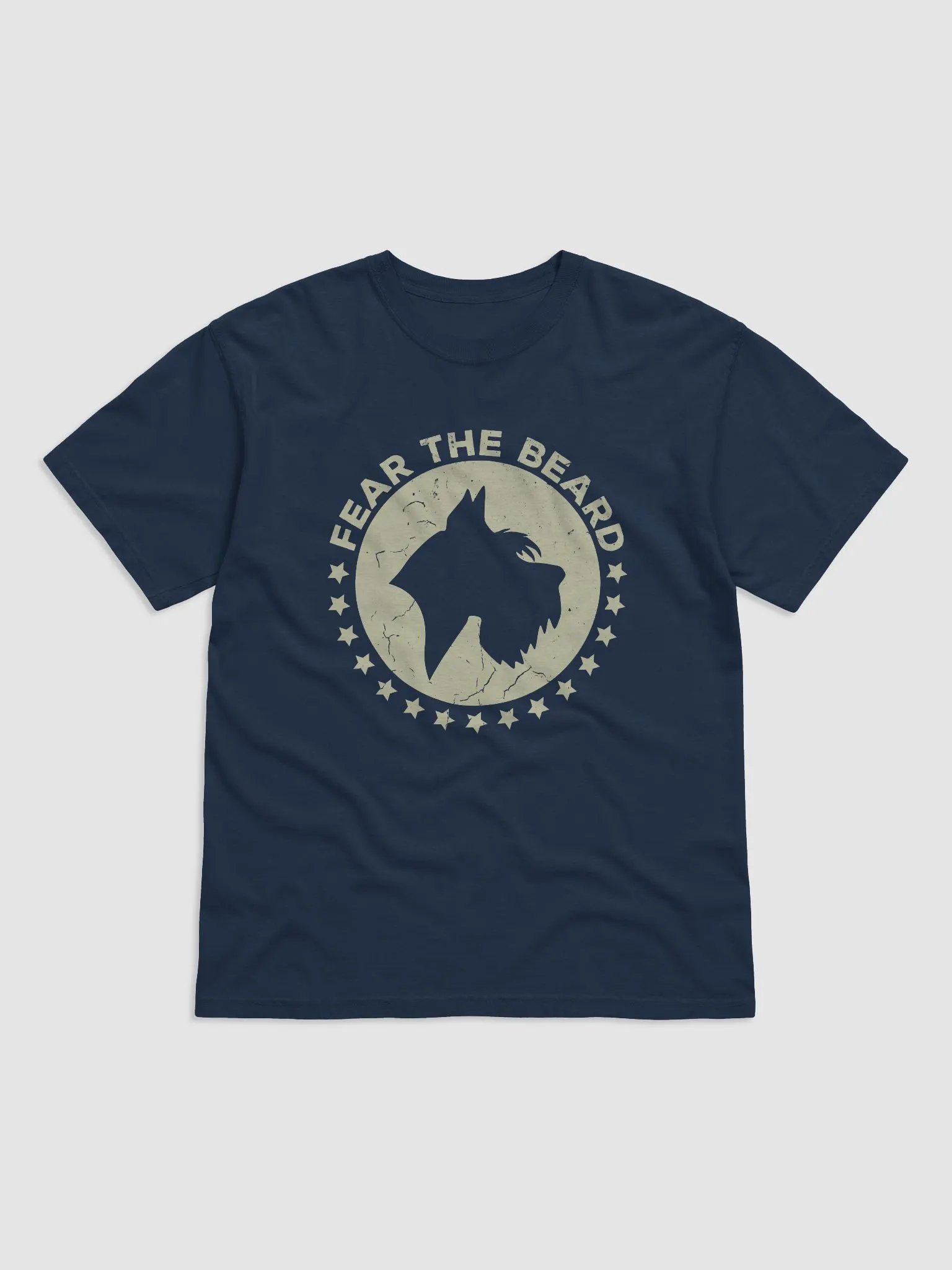 Fear the Beard Tee (Cream) | Retro-Style T-Shirt for Schnauzer Dog Owners product image (1)