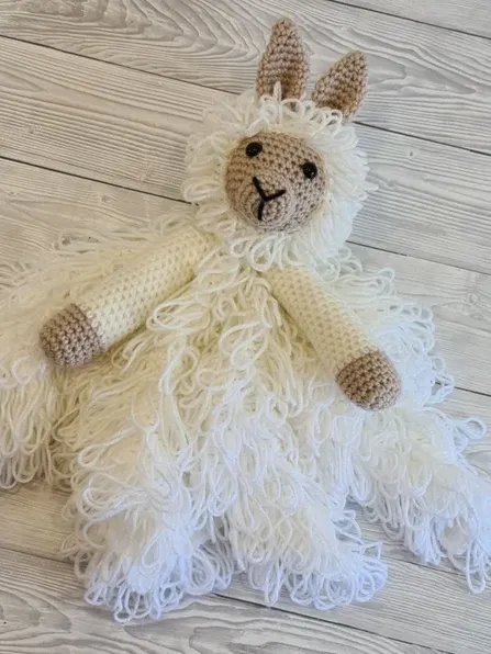 Llama Lovey Crochet Pattern - Lola & Luis Security Blanket PDF Pattern - Crafting Happiness product image (2)