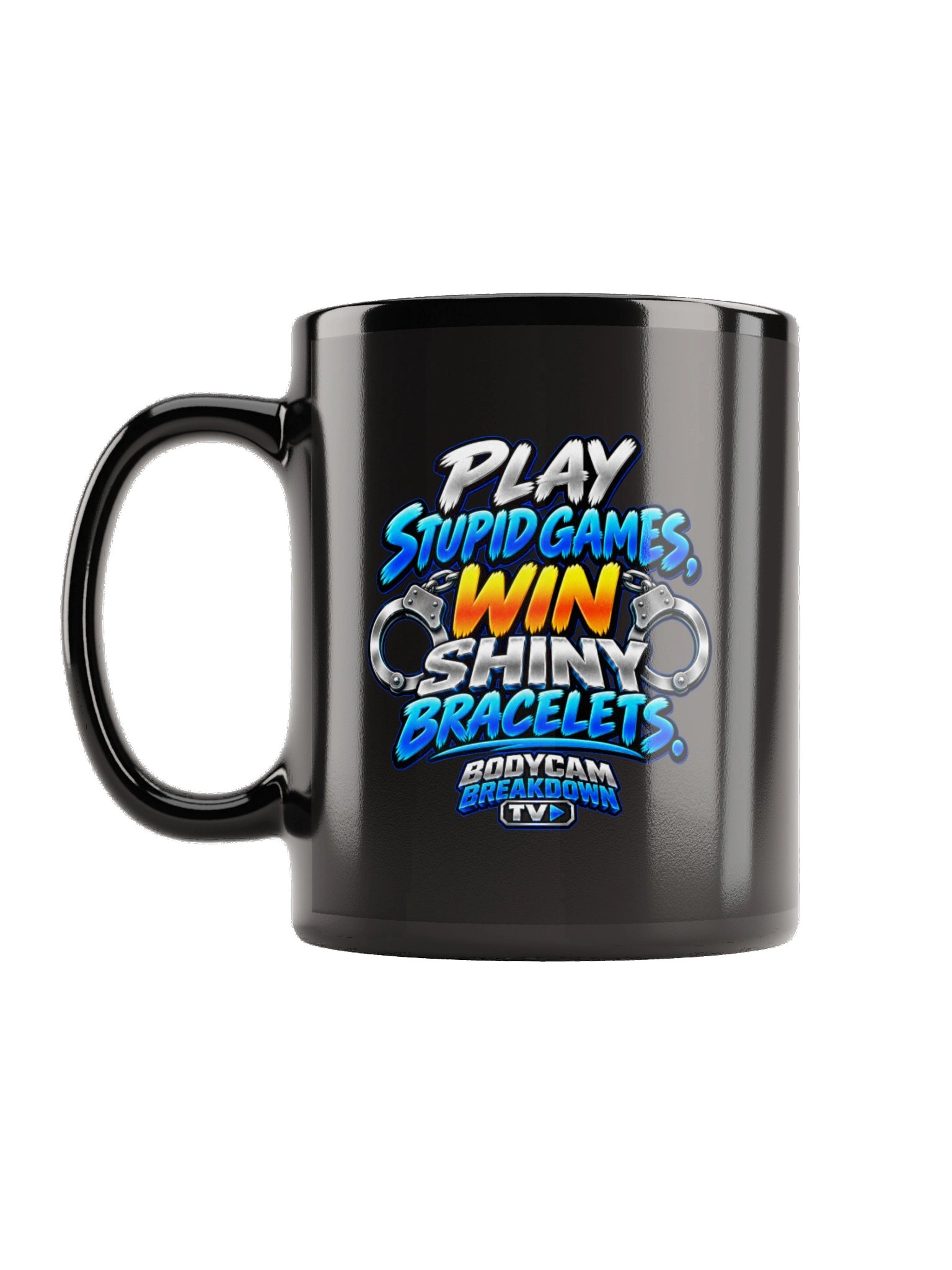 Bodycam Breakdown TV - Play Stupid Games, Win Shiny Bracelets Mug product image (2)