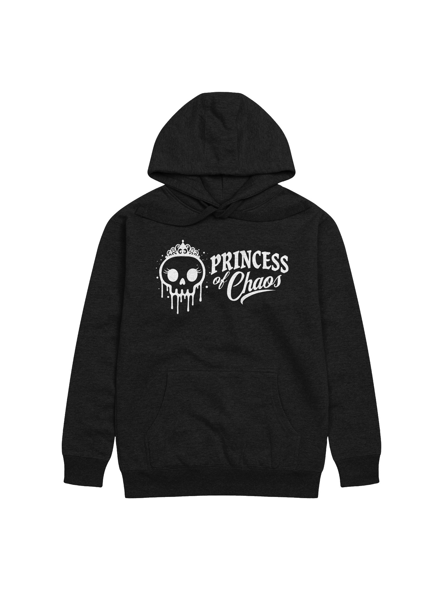 Princess of Chaos Skull Hoodie - White product image (1)