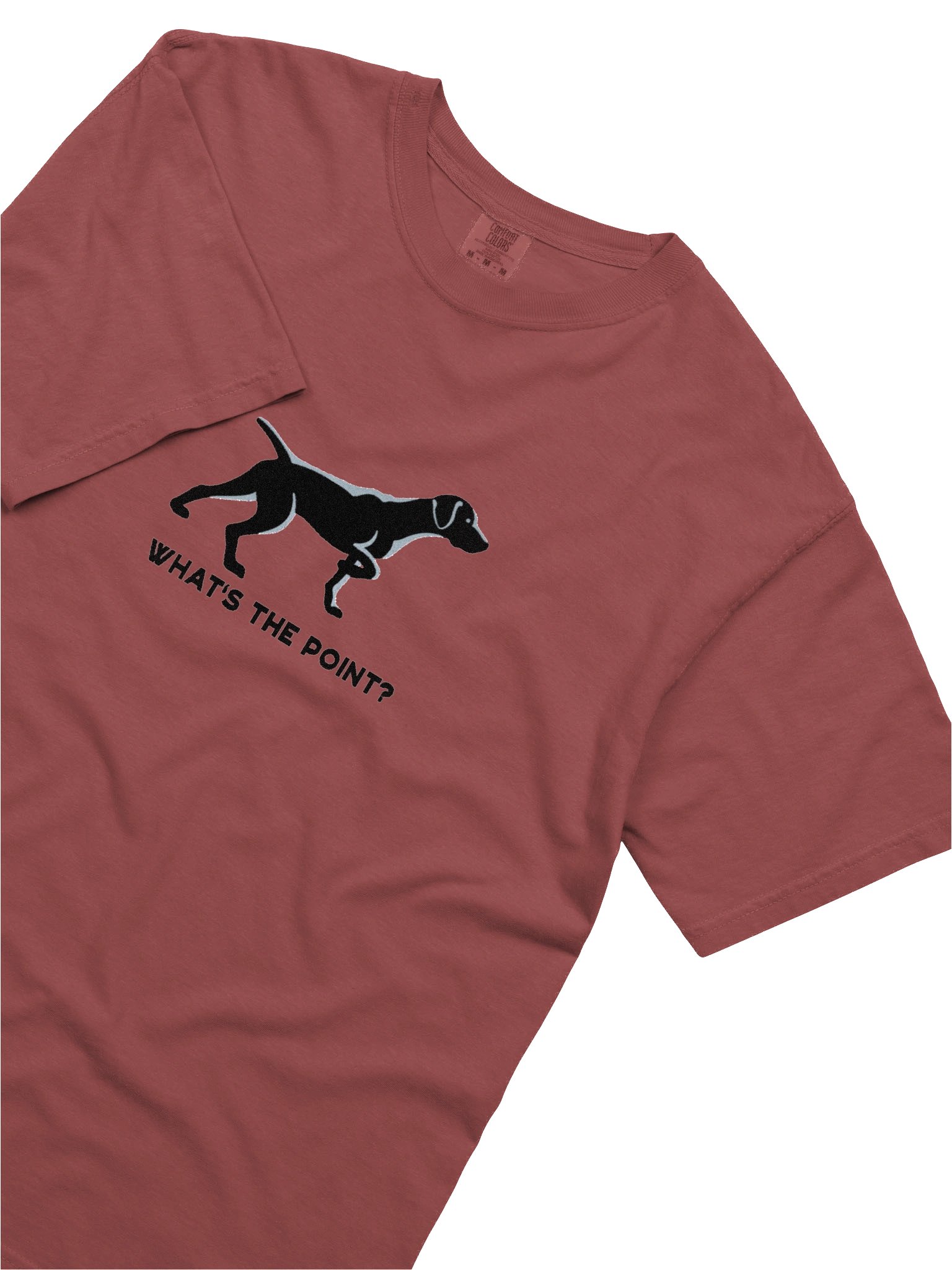 What's the Point? T-Shirt(Embroidered) of a German Shorthaired Pointer(Black) product image (8)