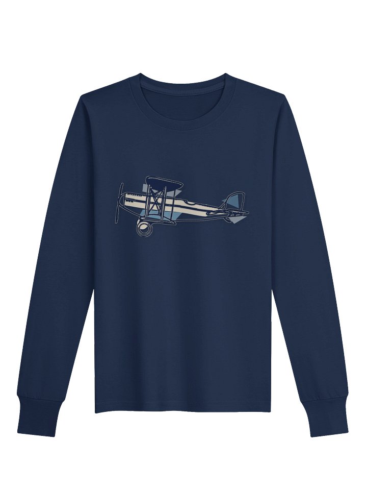 Orbit Fair Biplane Youth Long Sleeve Tee product image (3)