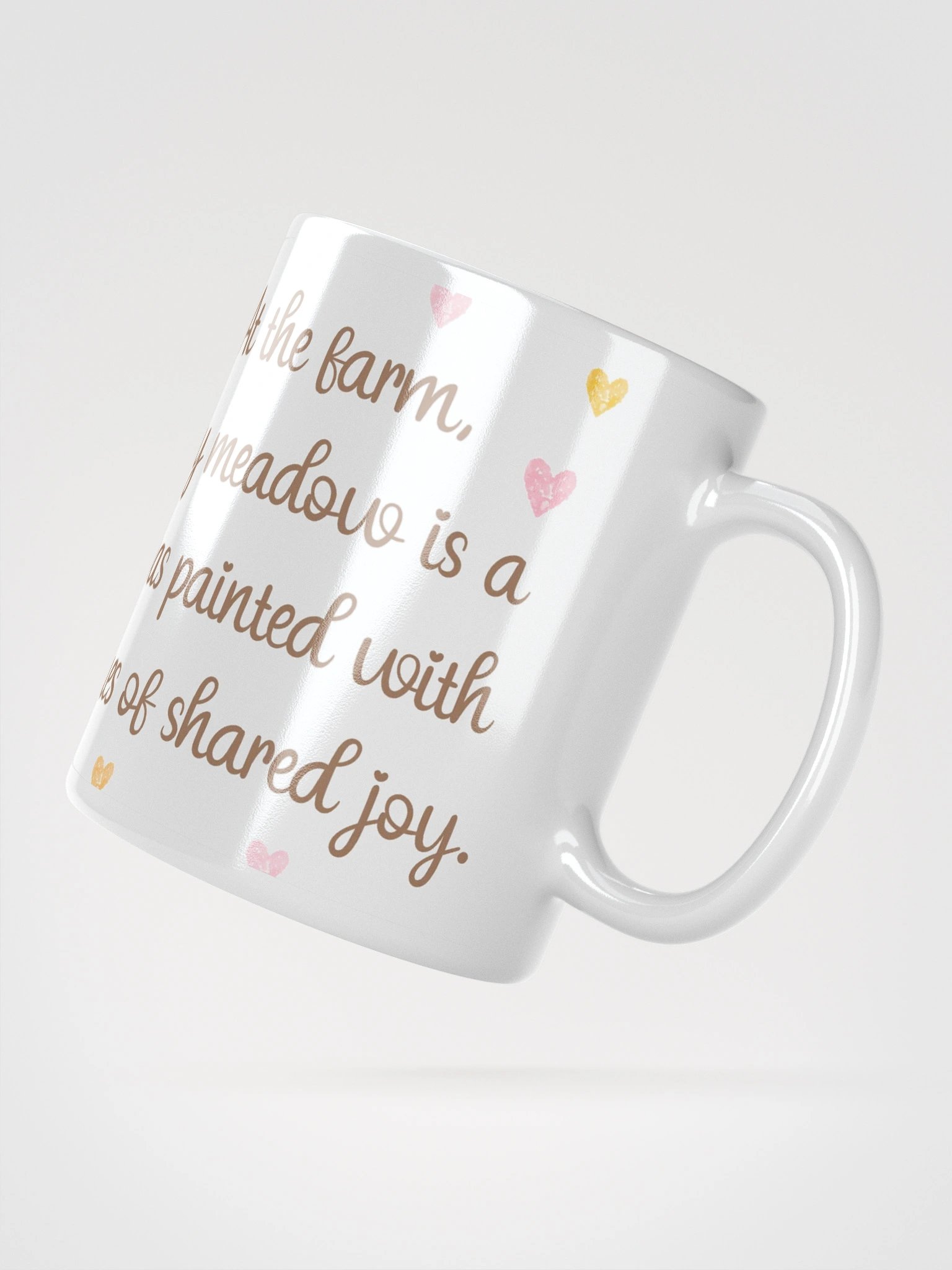 Meadow of Joy White Glossy Mug product image (4)