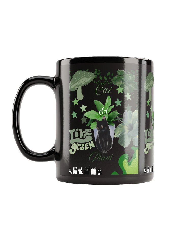Live Green Cat Plant Mug product image (2)
