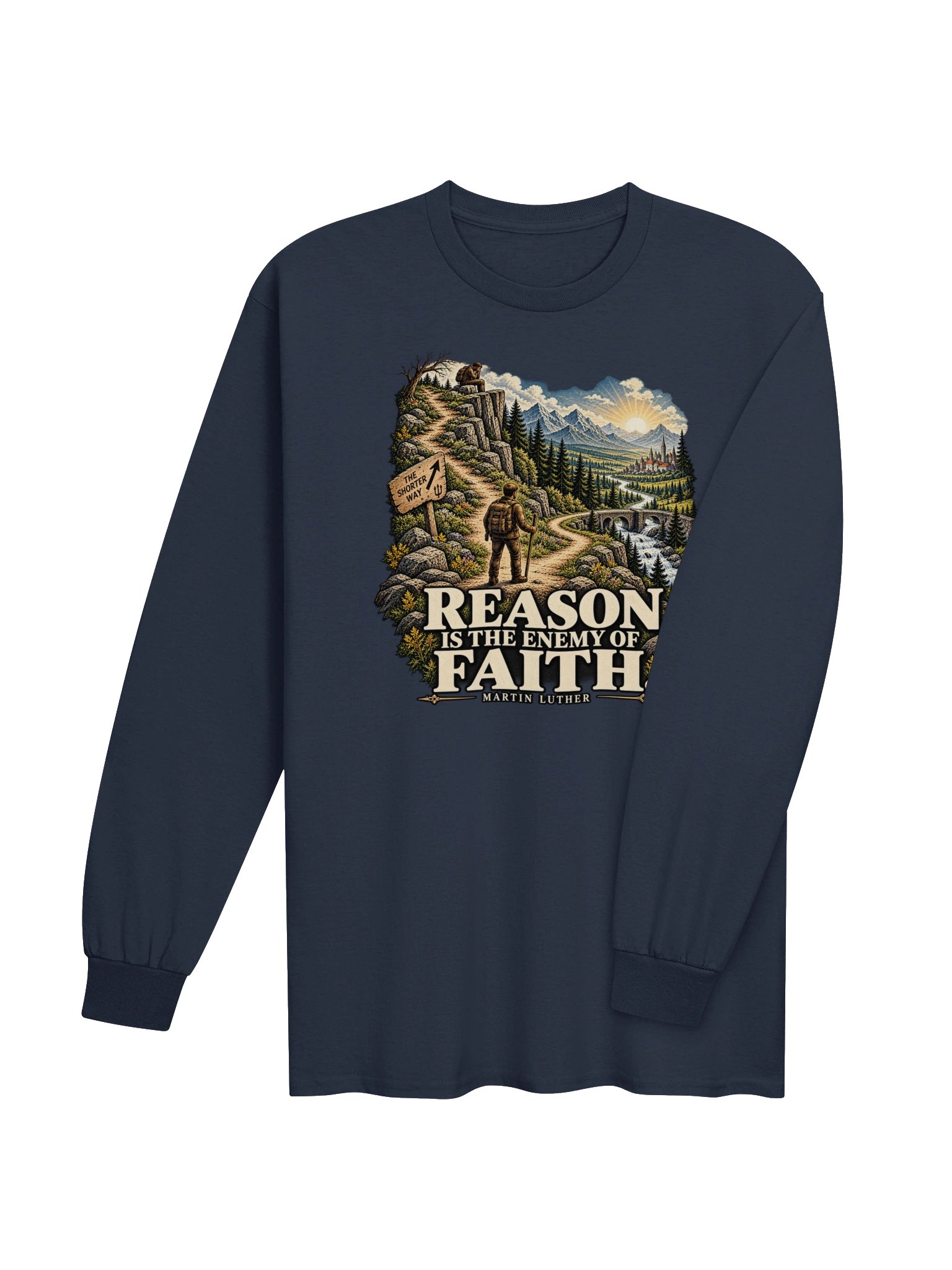 Enemy of Faith Long-sleeve T-shirt product image (29)