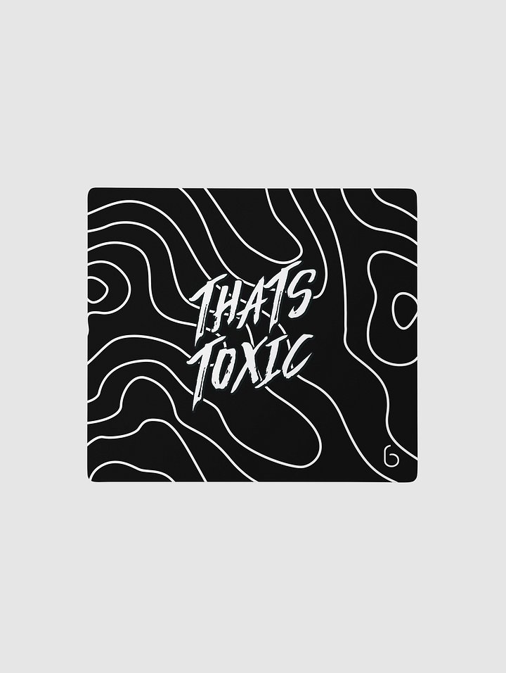 (2 Sizes) That's Toxic Black/White Desk Mat product image (1)