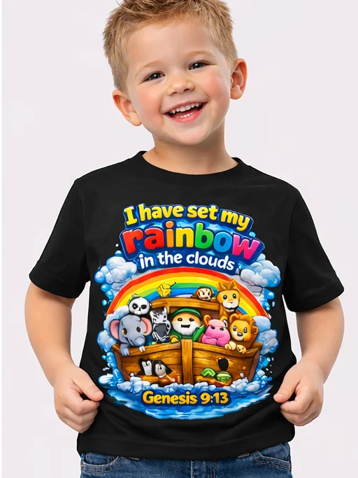 Noah's Ark Rainbow Toddler T-Shirt product image (4)