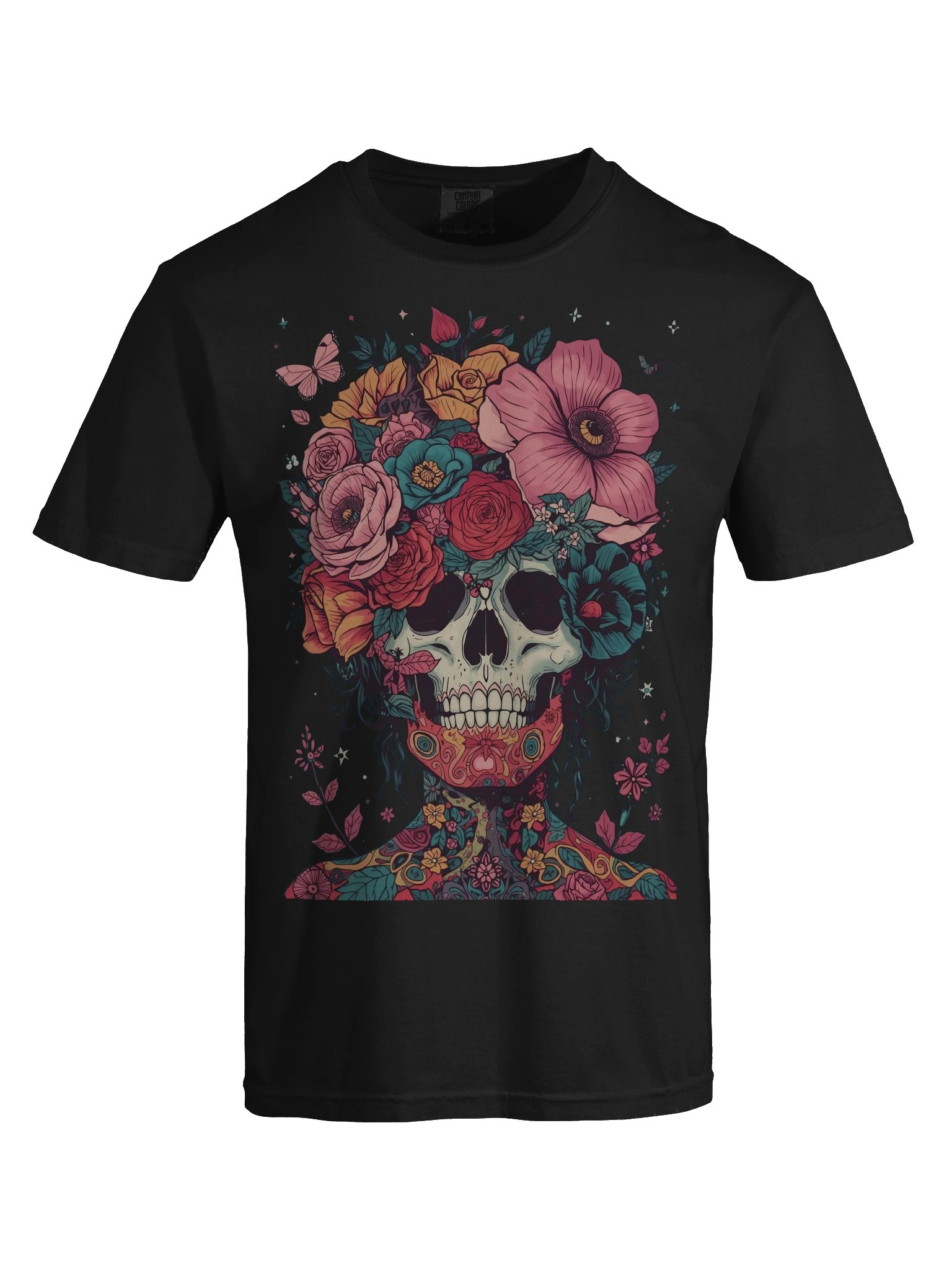Blooming Skull Crown Heavyweight Tee product image (5)
