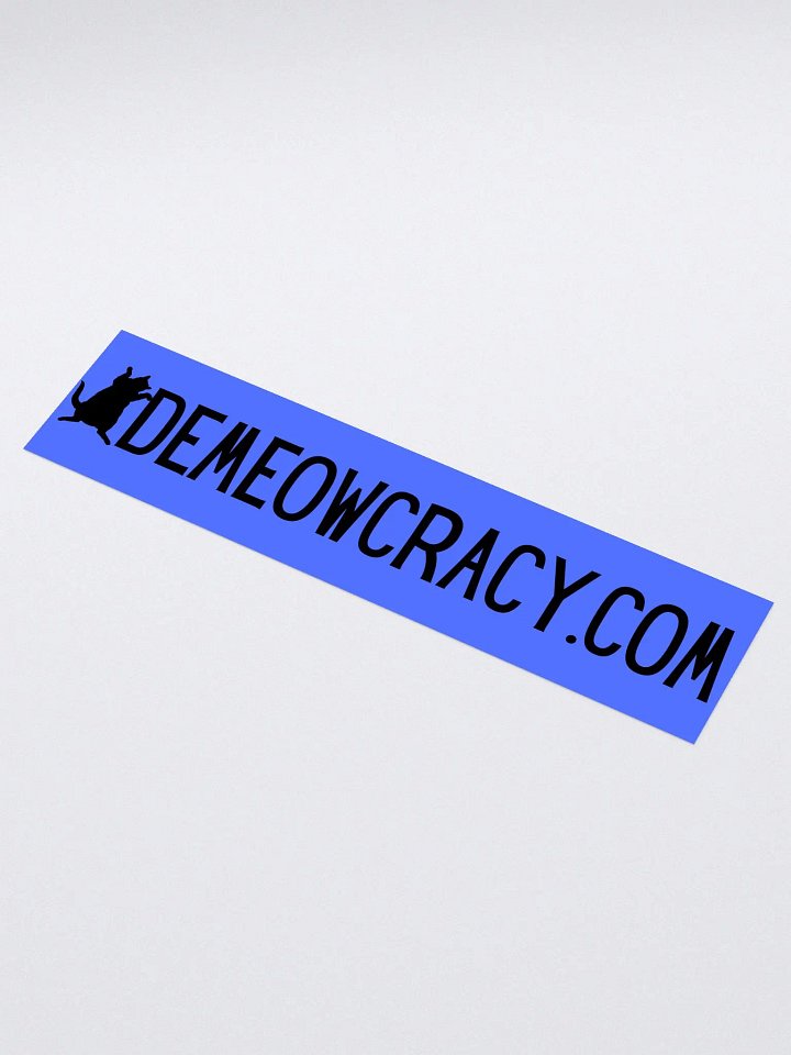 Black Dancing for DEMEOWCRACY Cat Bumper Stickers product image (1)