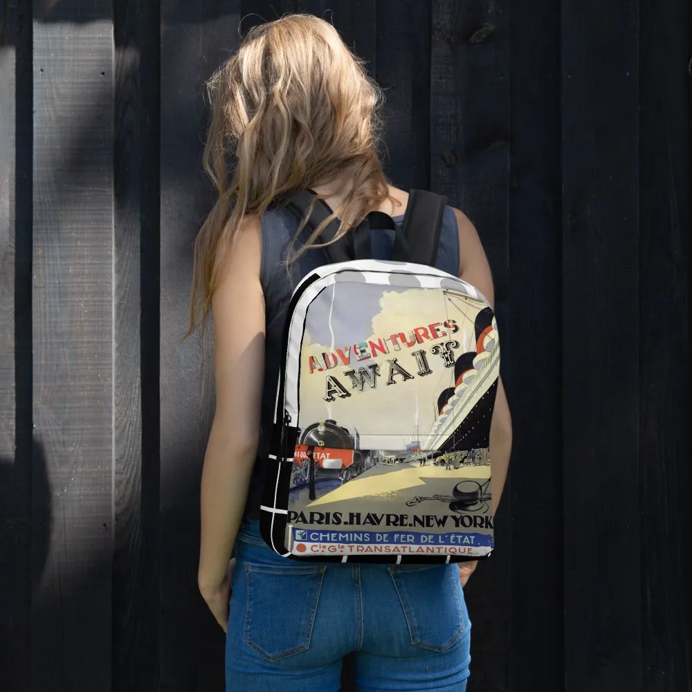 Vintage Travel Connections Backpack product image (4)