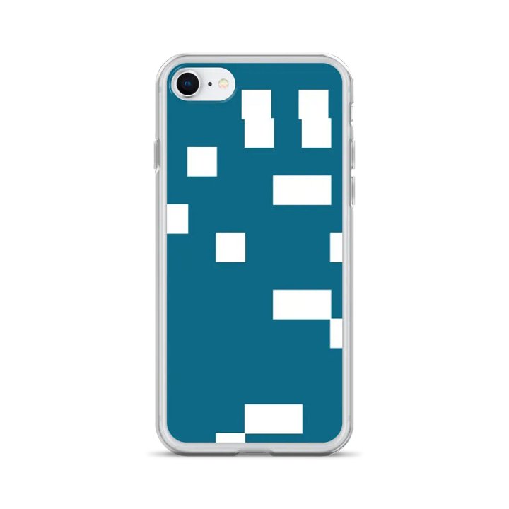 Pattern art 1 Teal Geometry iPhone® Case product image (1)