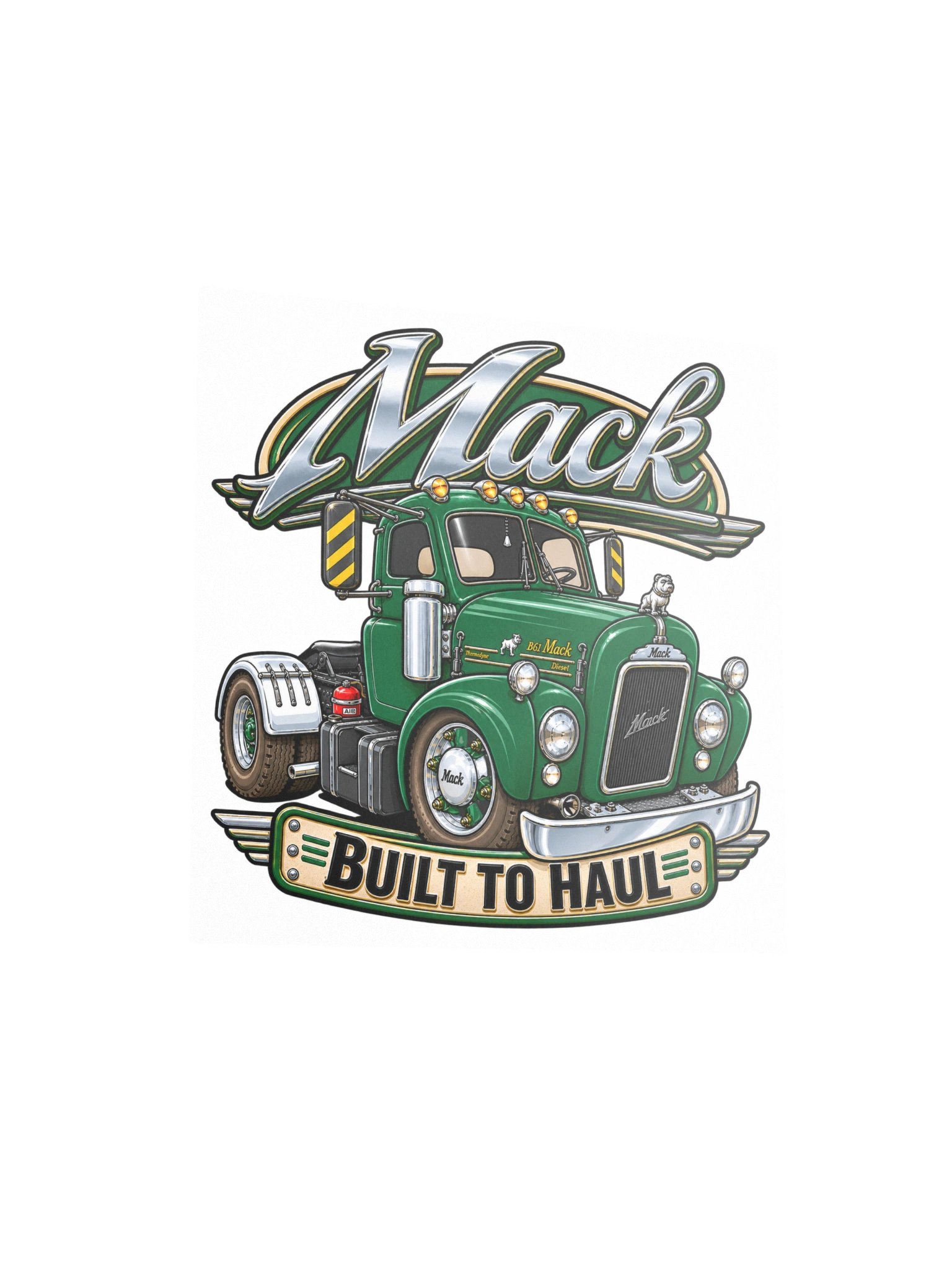 Mack Truck – Built to Haul Square Print product image (7)
