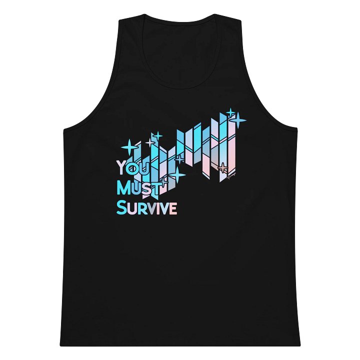 "YOU MUST SURVIVE" STAINED GLASS tanktop product image (1)