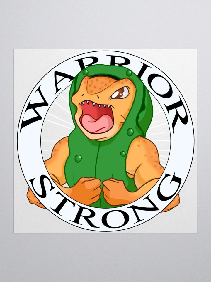 Buff Pickle Warrior Strong Sticker product image (1)