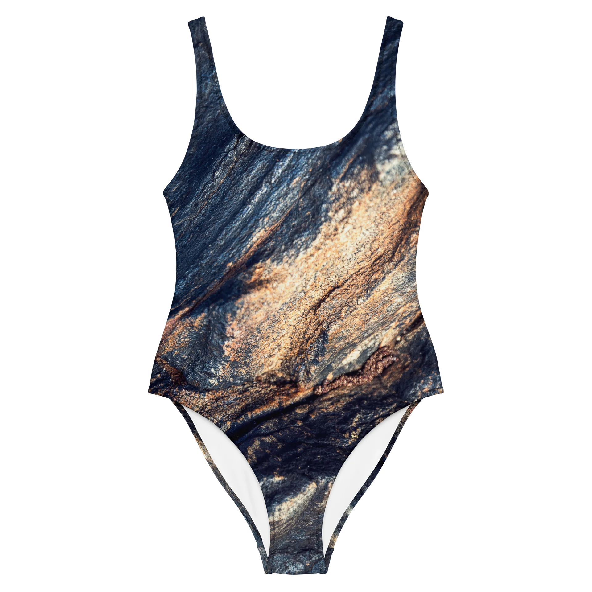Obsidian Vein All-Over Print One-Piece Swimsuit product image (2)