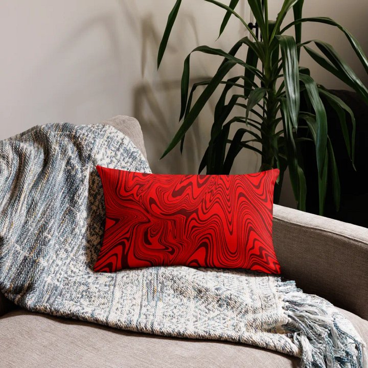 Premium Pillow Case - Abstract Red Swirls product image (1)