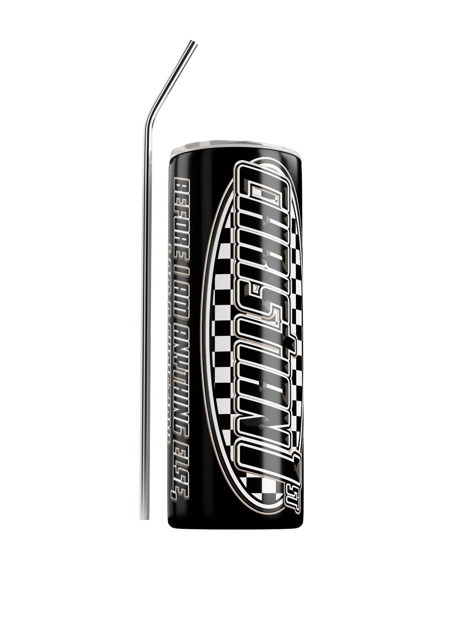 Christian 1st, 20oz Tumbler, Checkered product image (1)