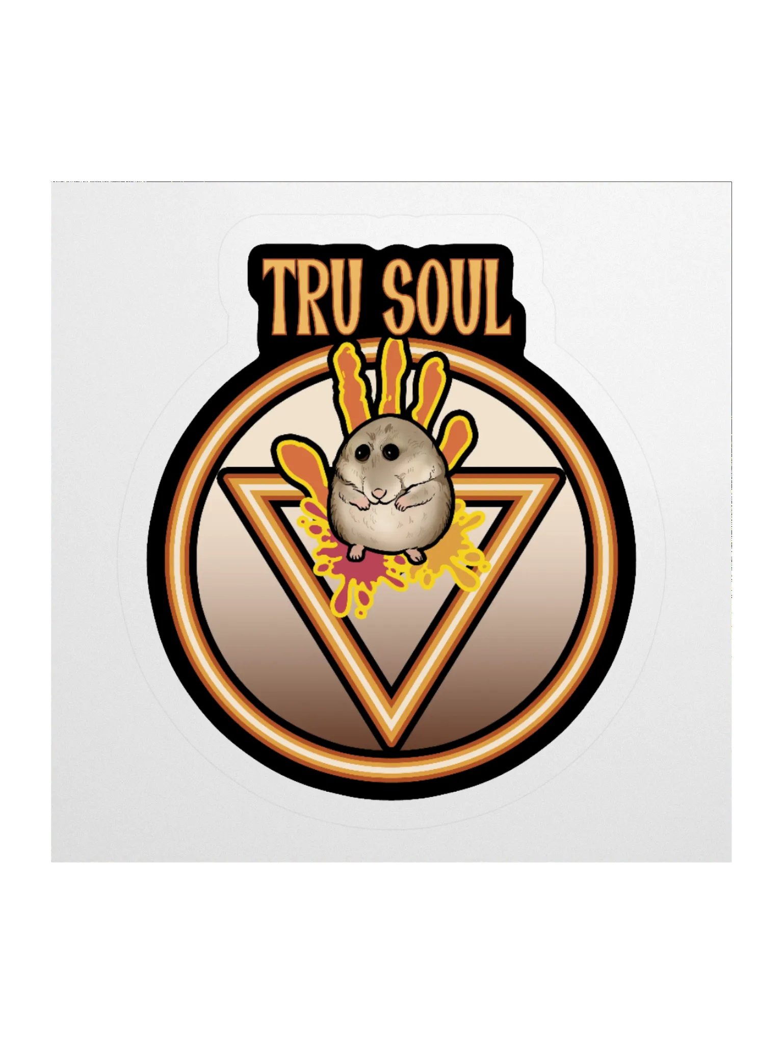 Tru Soul Hamster Kiss Cut Stickers - 3"x3" product image (1)
