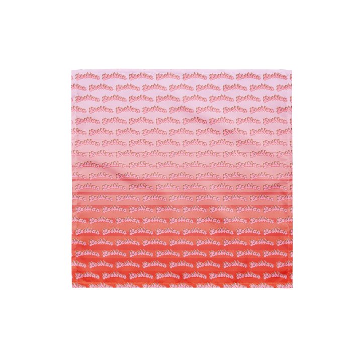 LGBTQIAP2S+ 2025, Curved Lesbian, Bandanna product image (1)