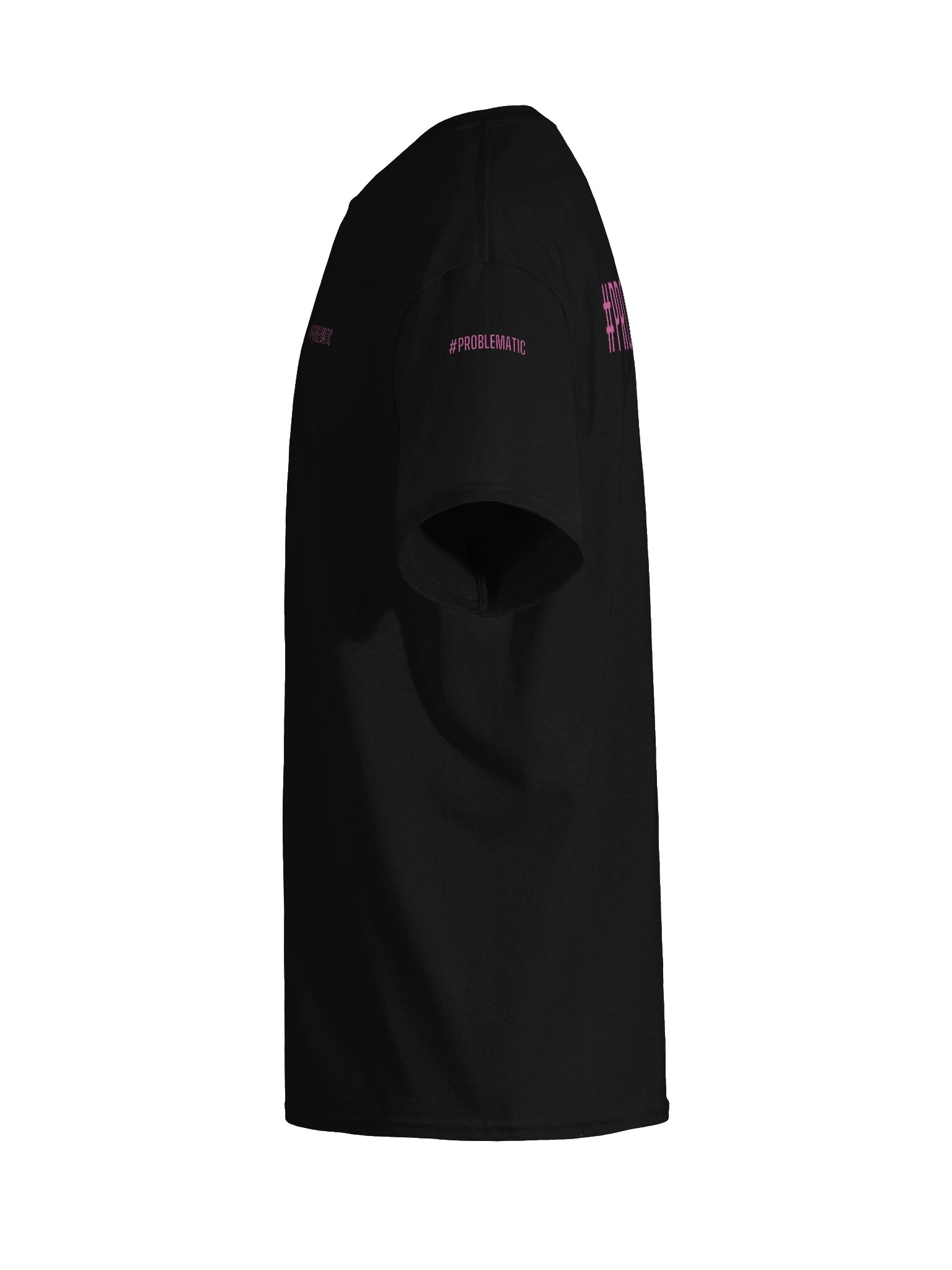'#PROBLEMATIC' Pink-on-Black Graphic Tee product image (9)