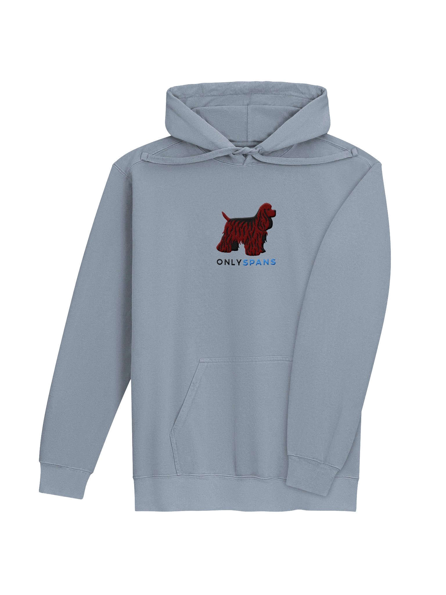Only Spans Premium Hoodie (Embroidered) of an American Cocker Spaniel(Liver) product image (12)