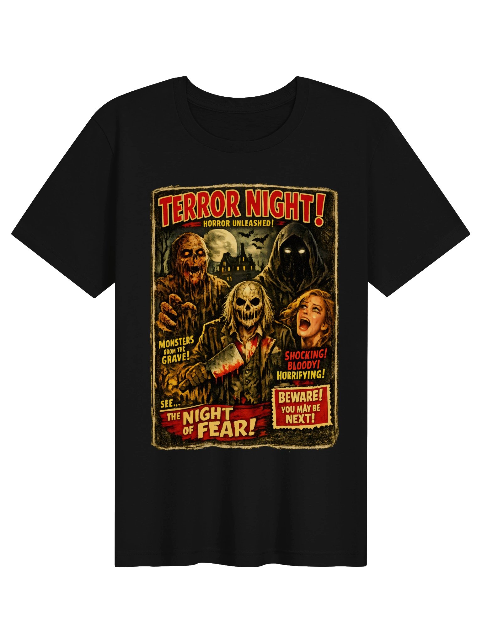 Terror Night Horror Poster Tee product image (1)