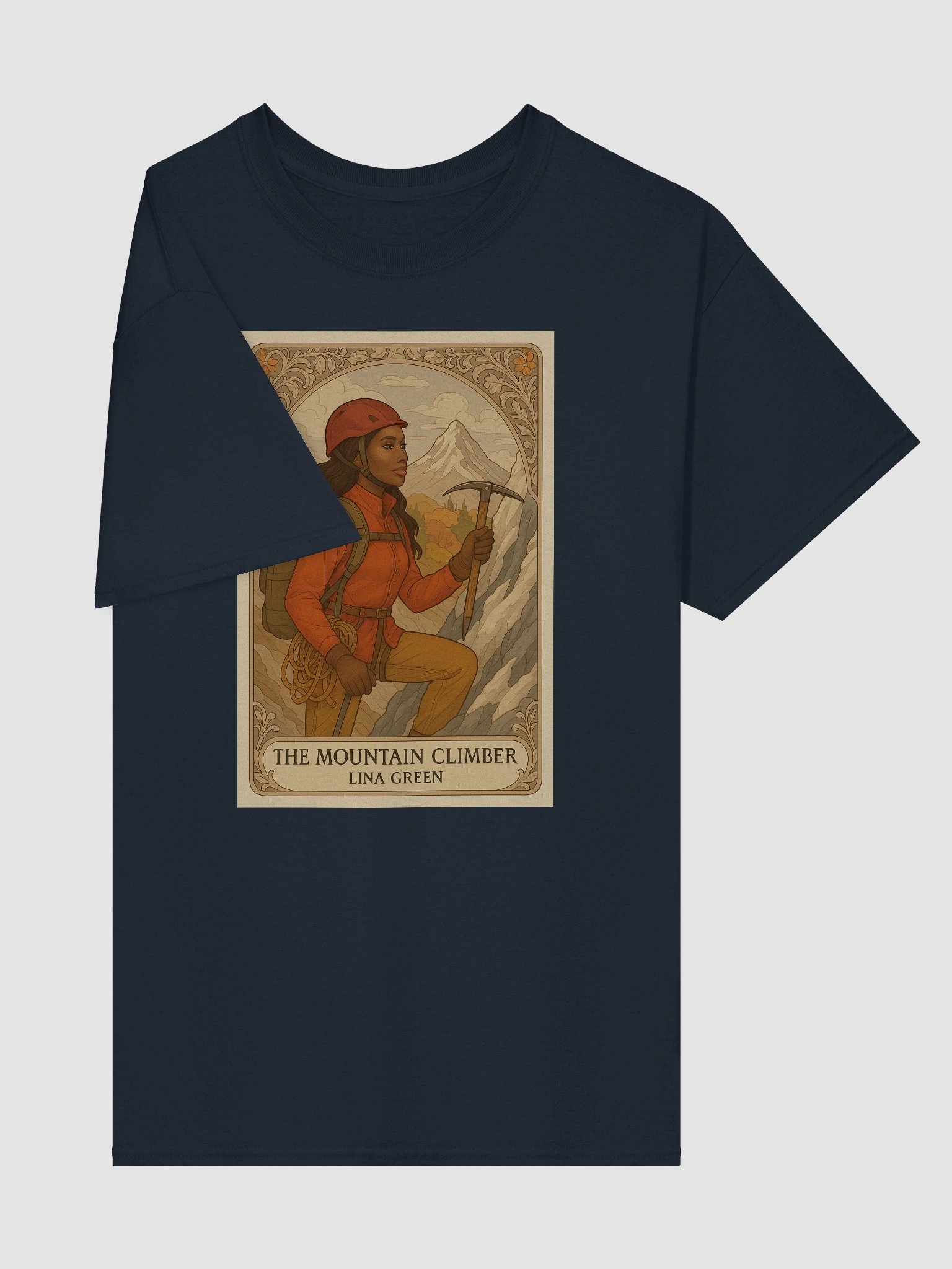 Tarot Card Shirt- Lina Green - Lunch Therapy on the back - Unisex Ultra Cotton Tee product image (16)