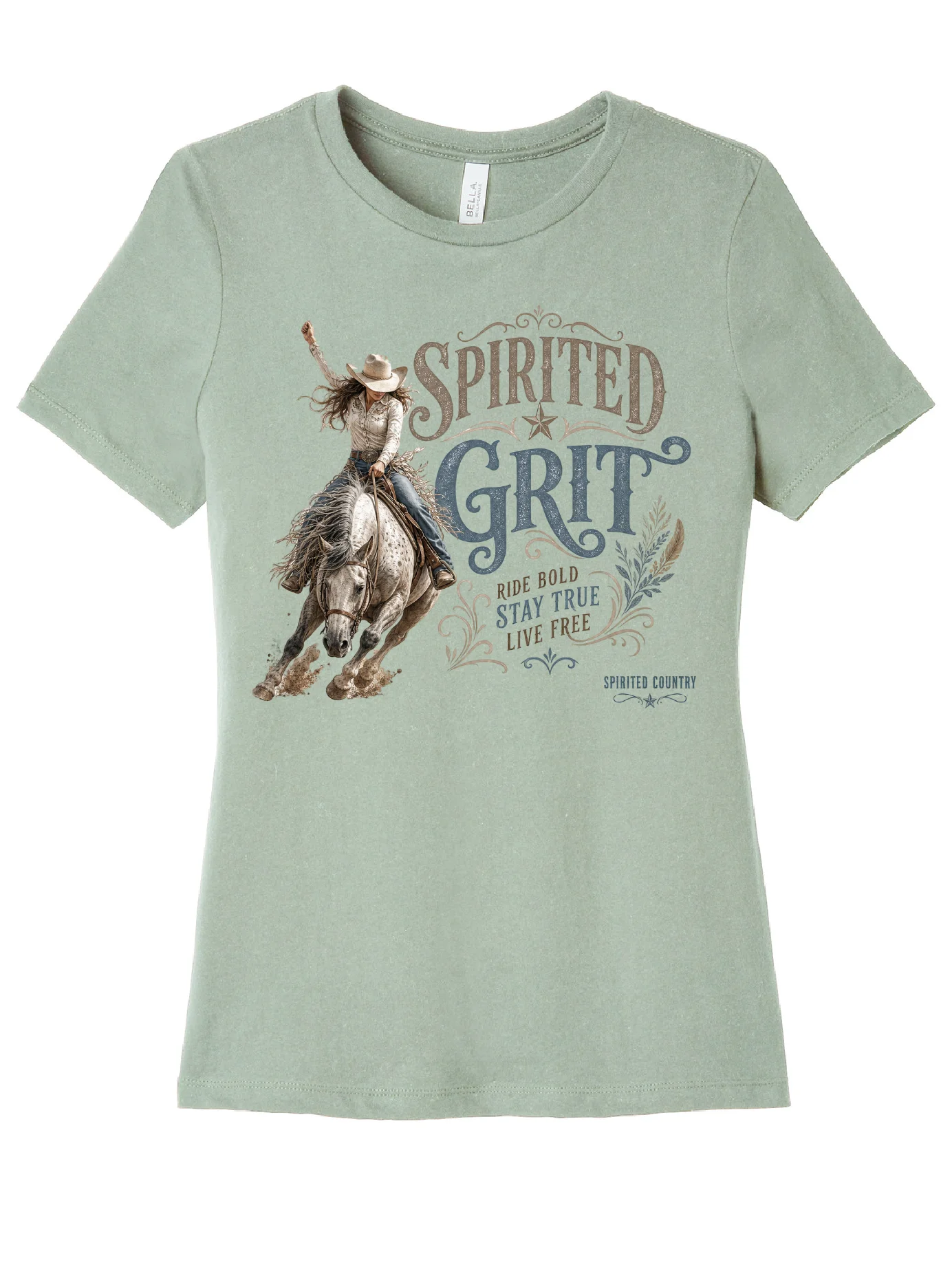 SPIRITED GRIT WOMEN'S BELLA+CANVAS SHIRT product image (1)