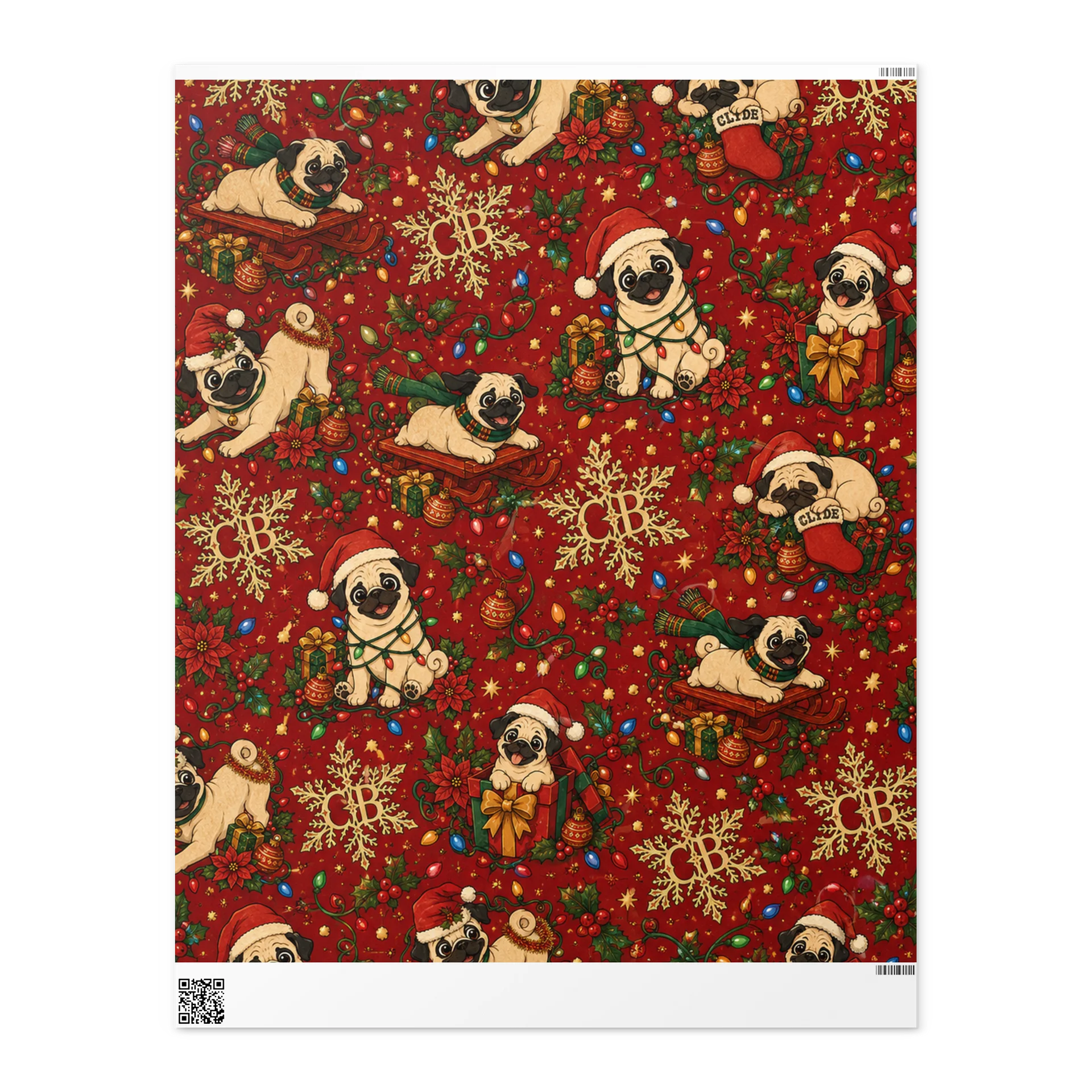 CB02 - Clyde Christmas Wrapping Paper product image (2)