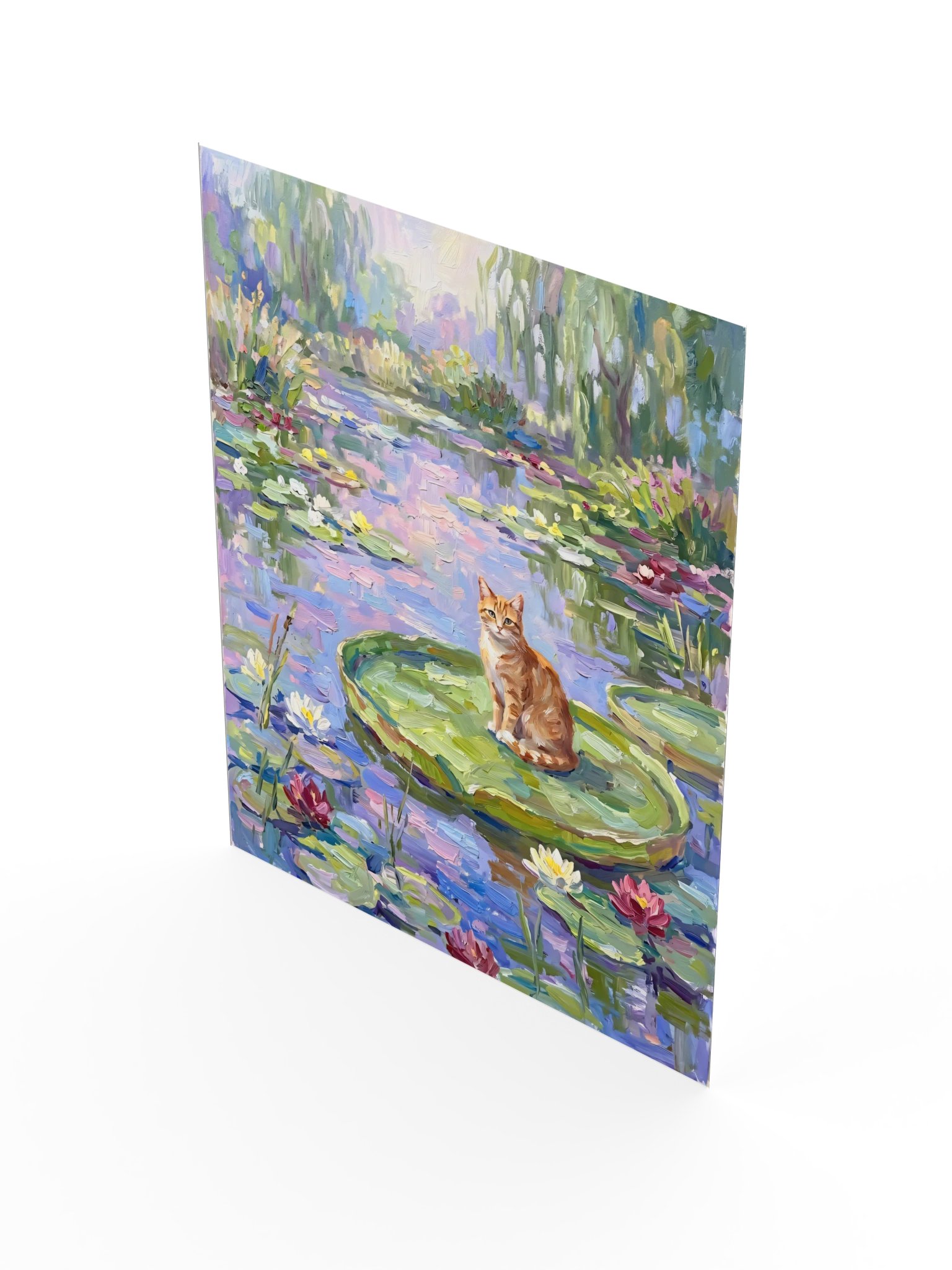 Water Lilies Cat Poster product image (17)