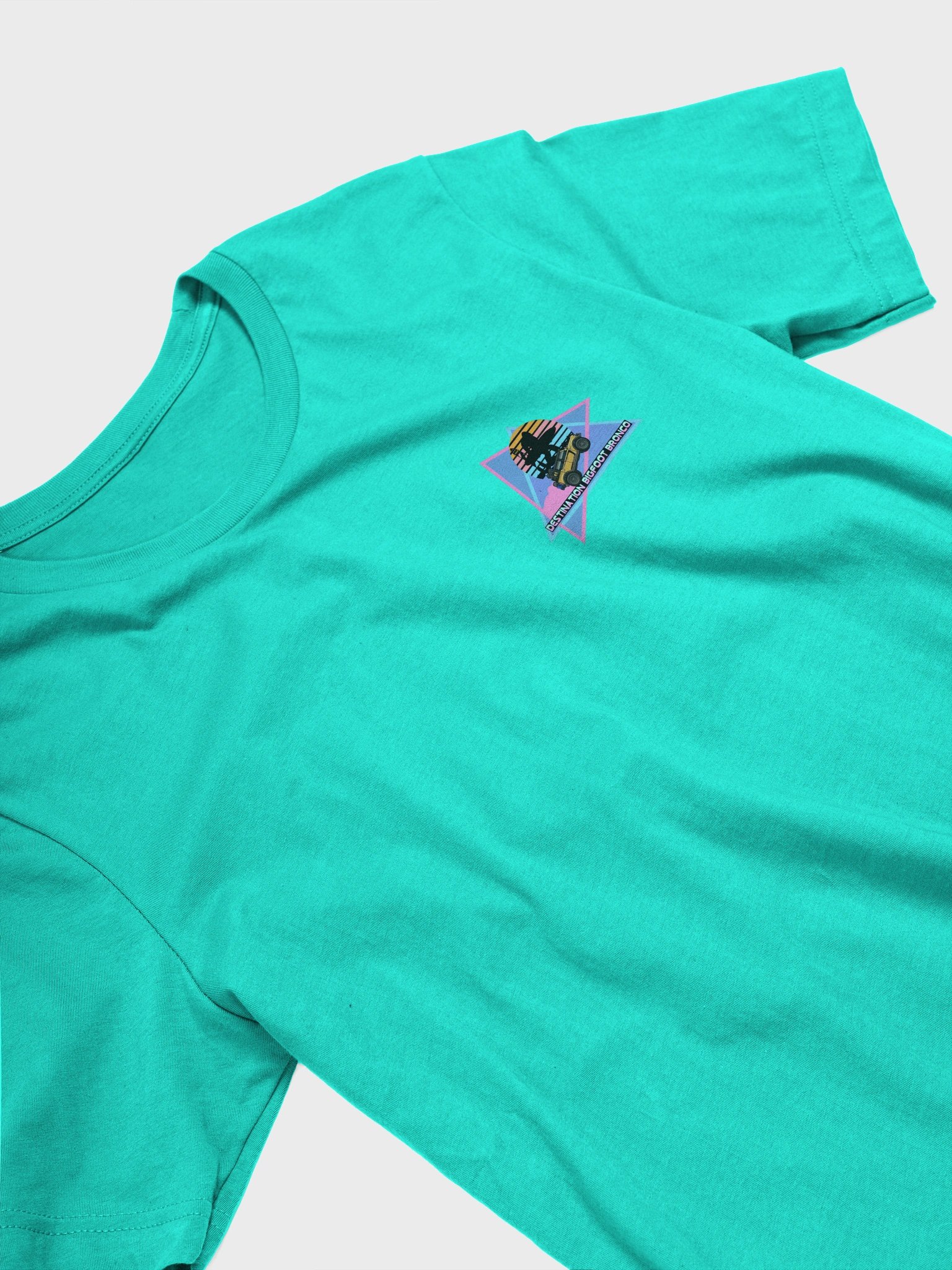 JC Edition Destination Bigfoot Bronco Retro-Inspired T-Shirt (Teal) product image (3)