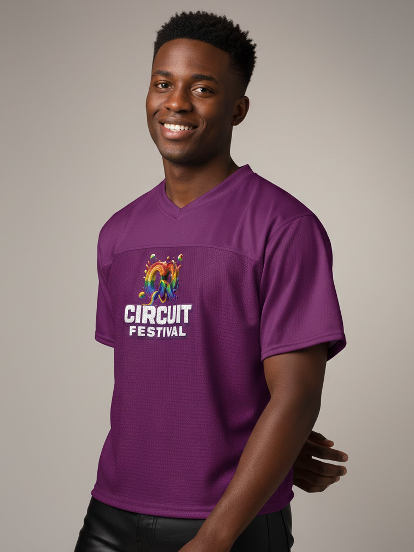 CQ CIRCUIT FESTIVAL PERFORMANCE MESH TEE — PURPLE EDITION product image (2)