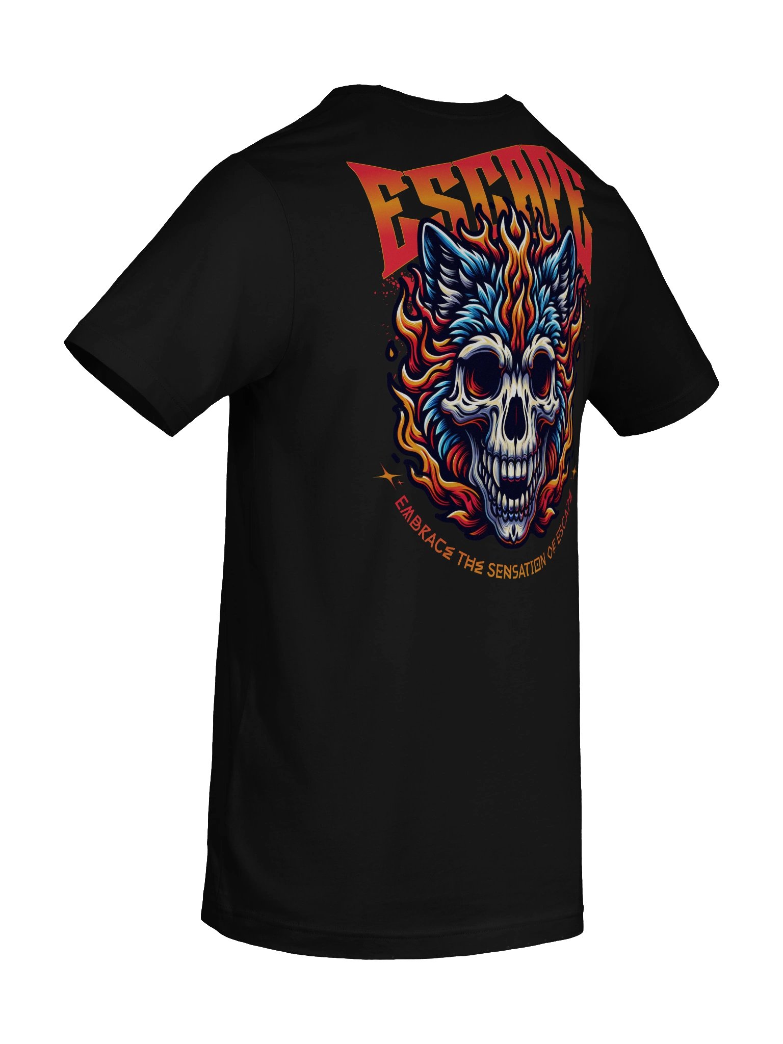 Unique Escape Wolf Skull T-Shirt for Casual Wear product image (10)