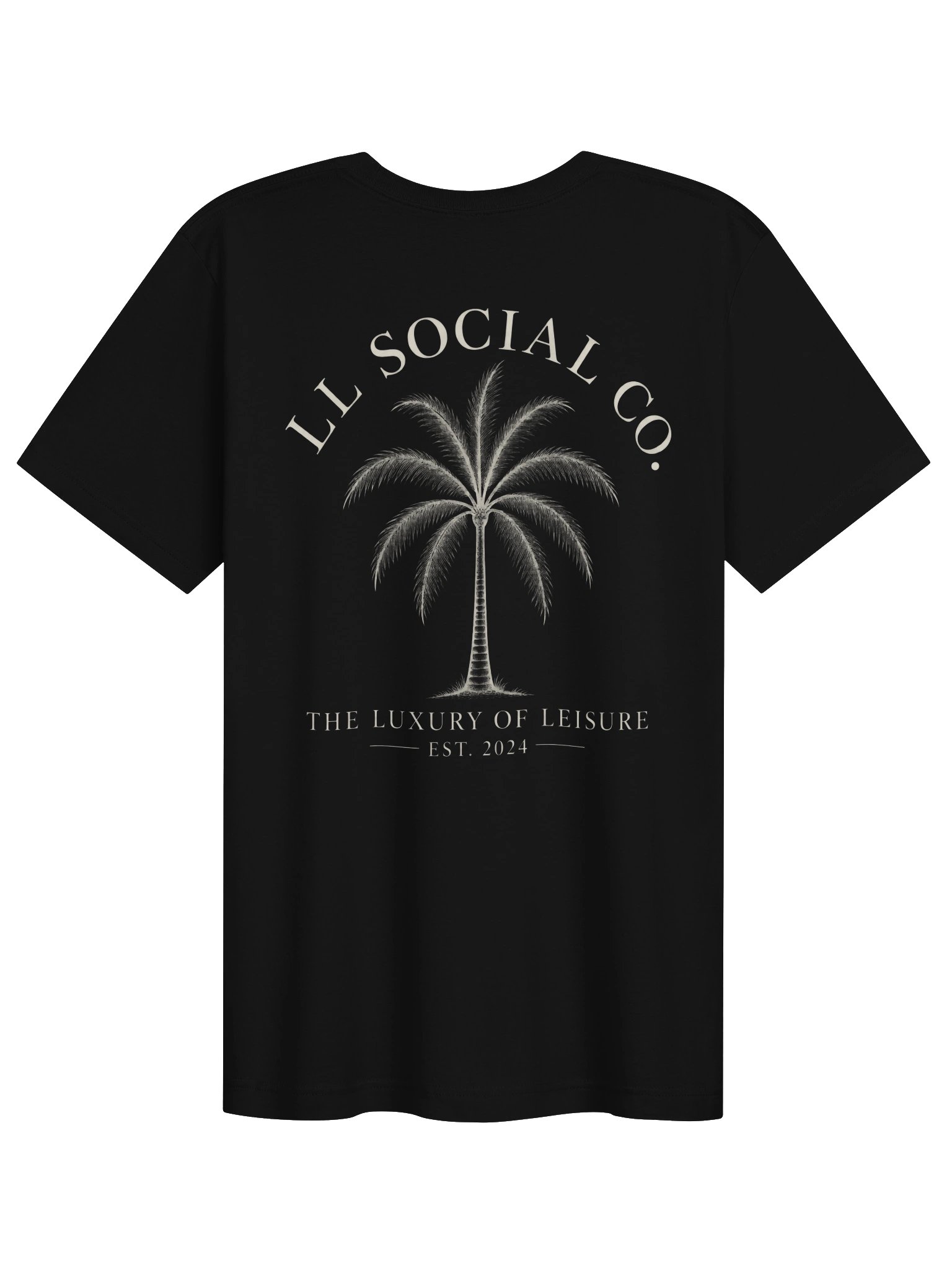 LL Social Co. Luxury of Leisure Essential Tee — Palm | Ivory product image (2)