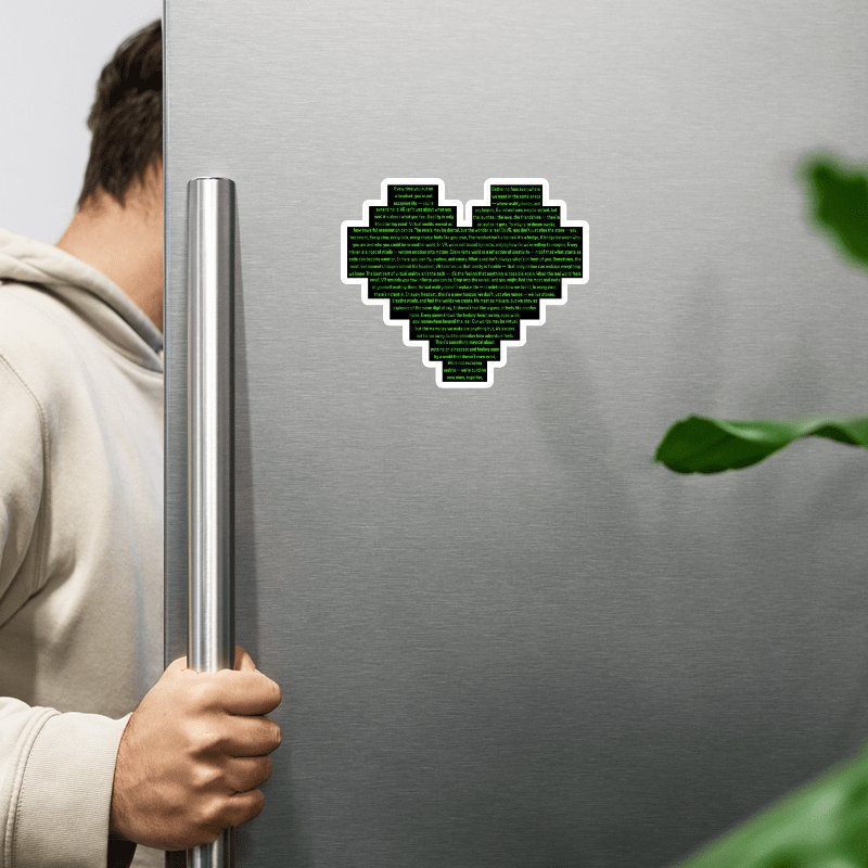 We Love VR Magnet Pixel Heart Die-Cut Magnet product image (2)