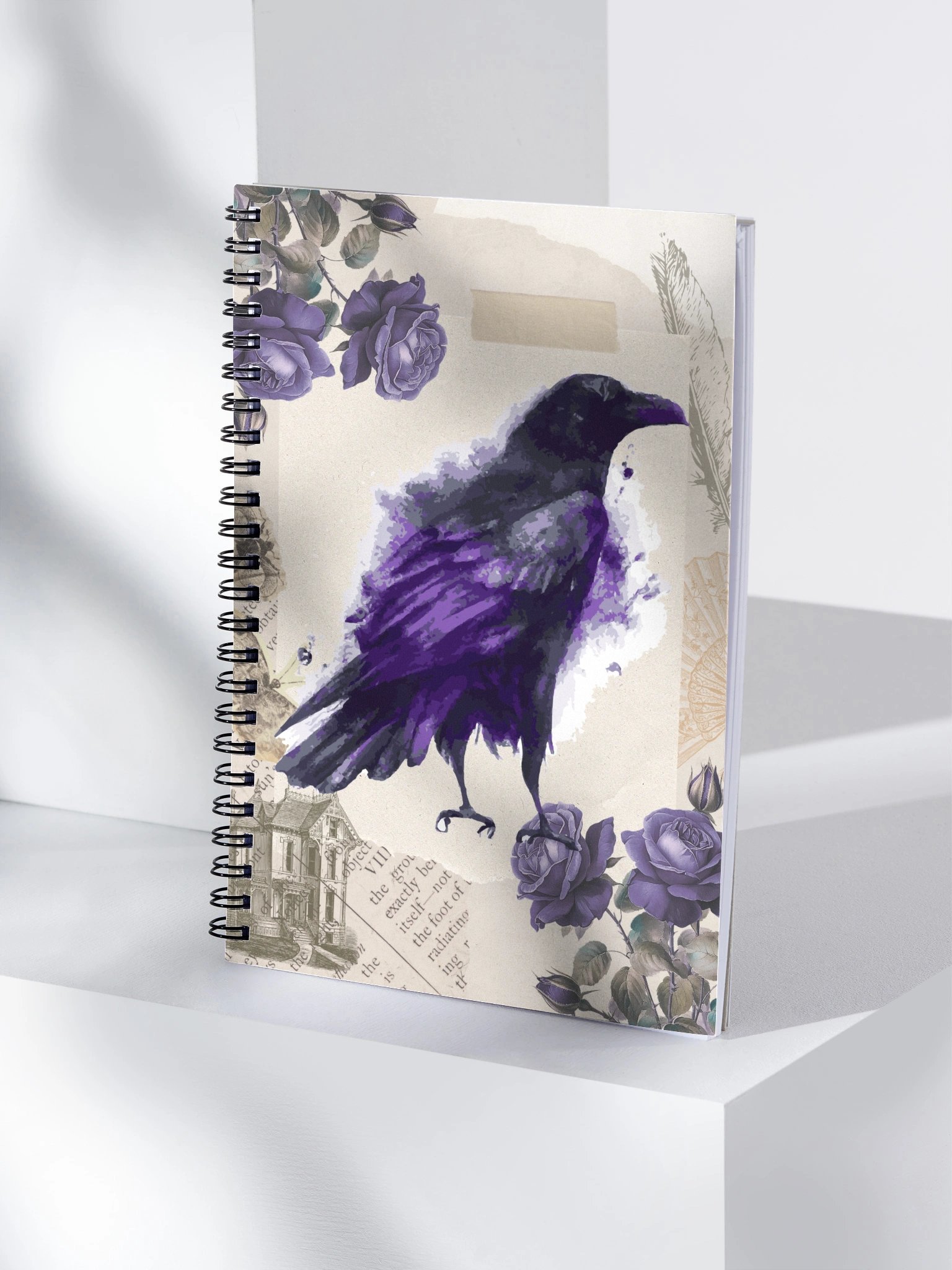 Vintage Mixed-Media Spiral Notebook product image (4)